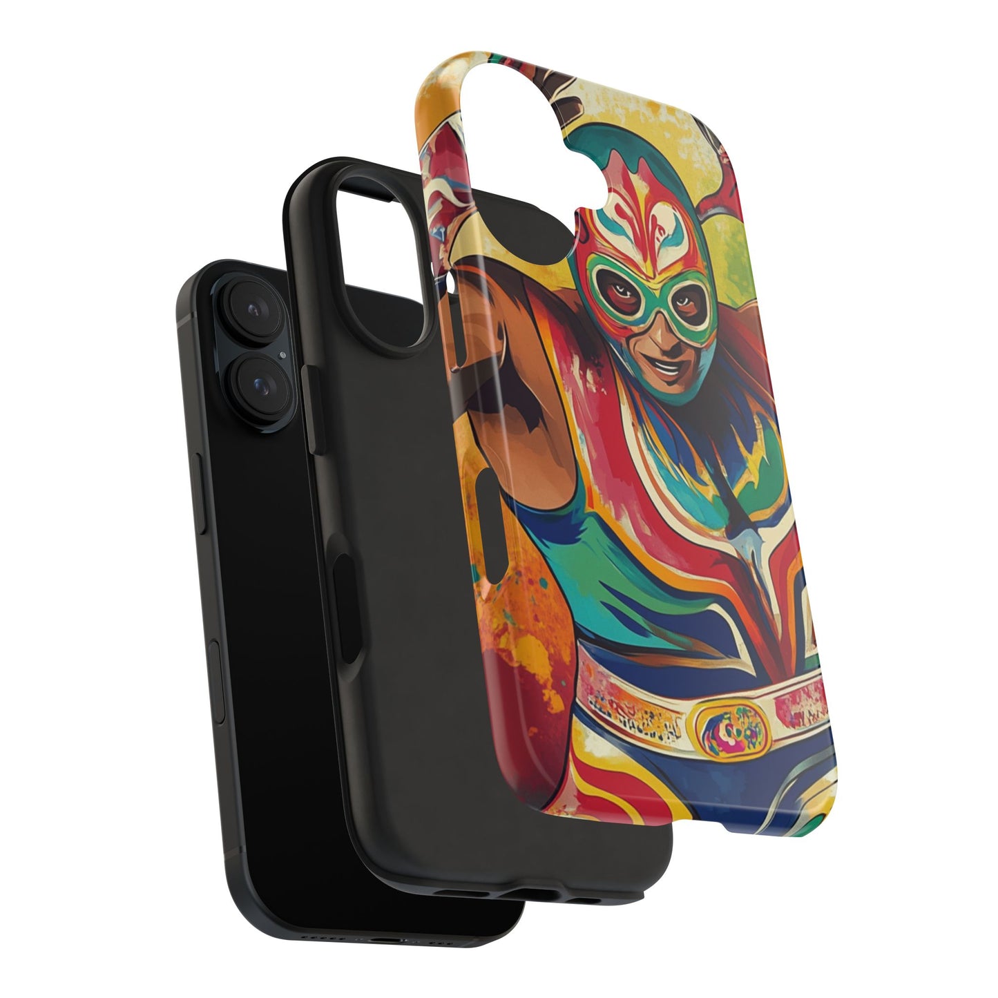 Mexicana de Corazon | Colorful Lucha Libre Wrestler