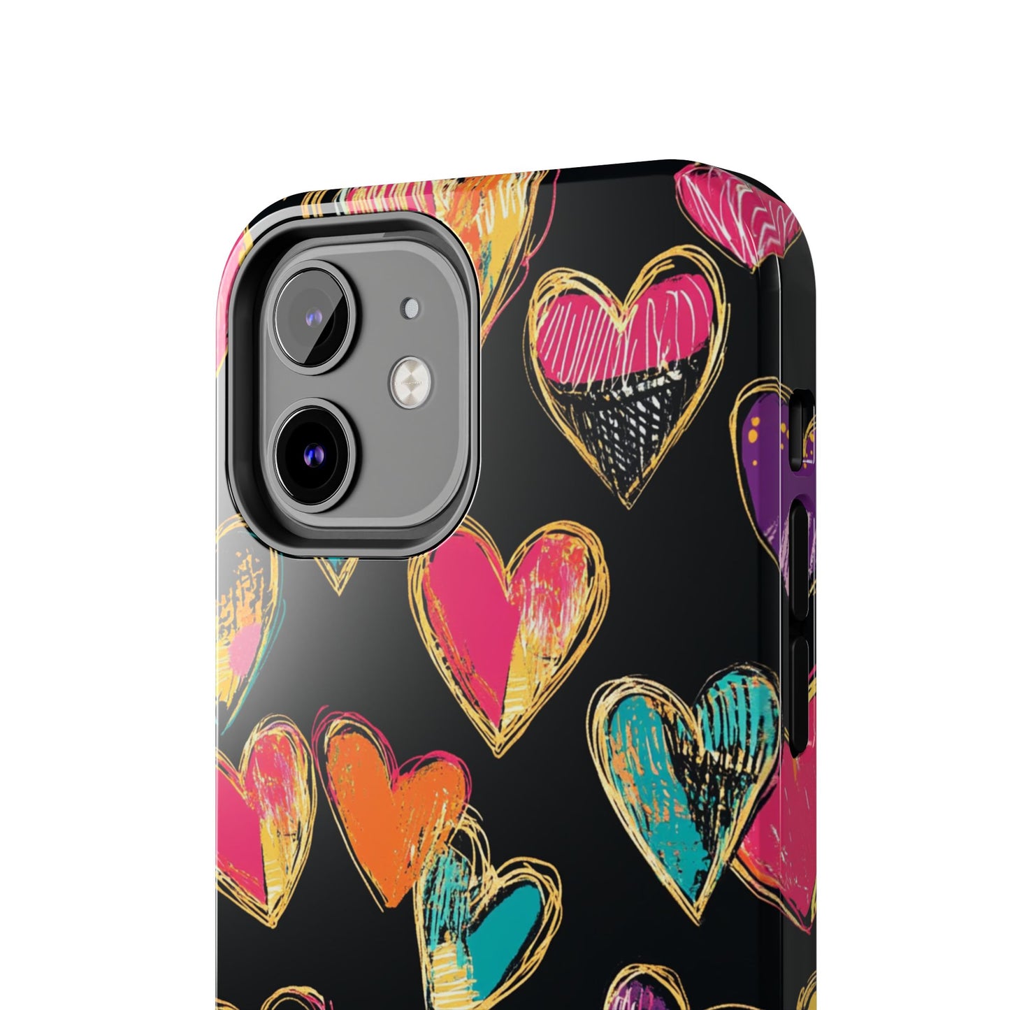 Love is in the Air | Colorful Chalk Hearts
