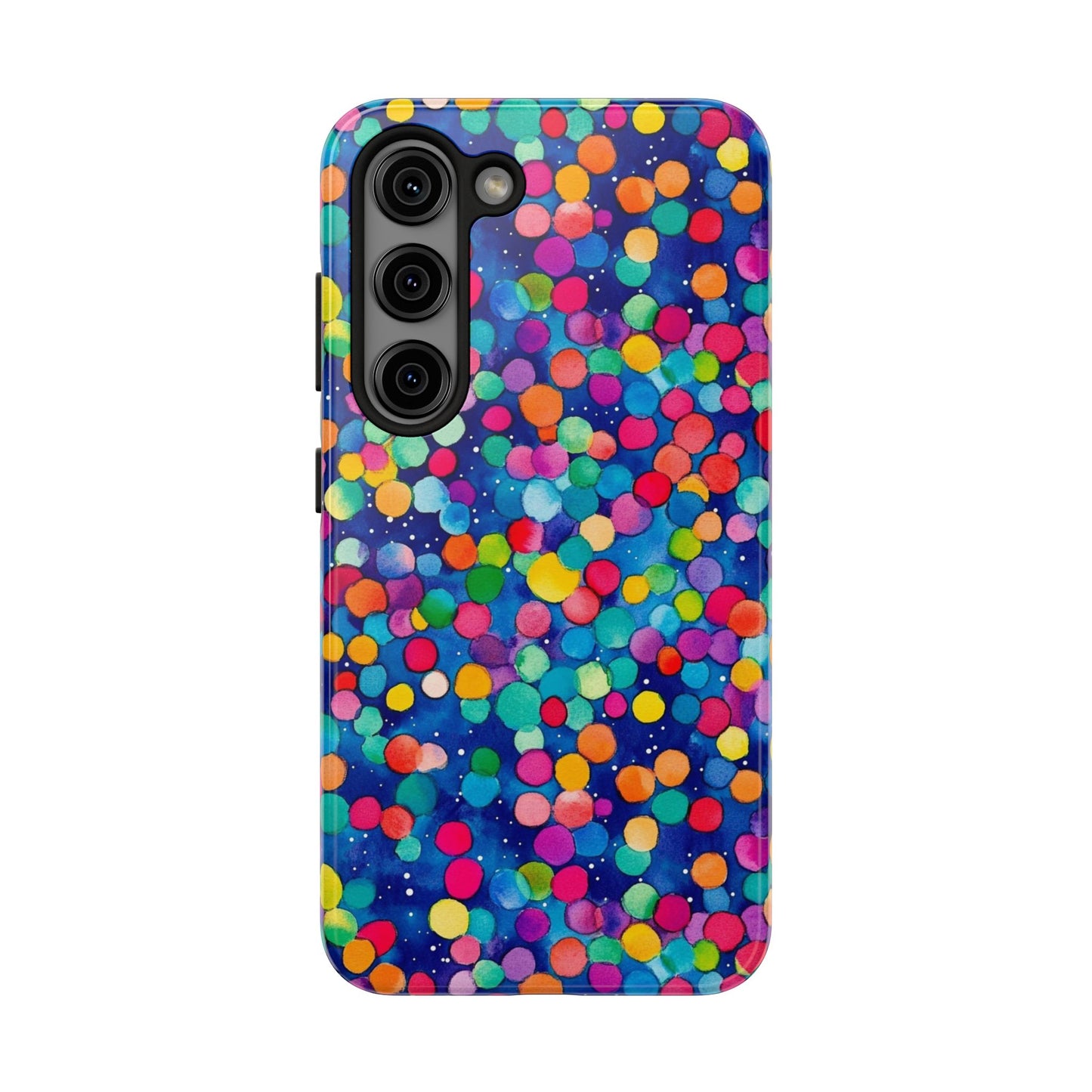 Trendy Spots | Colorful Blues Polka Dots