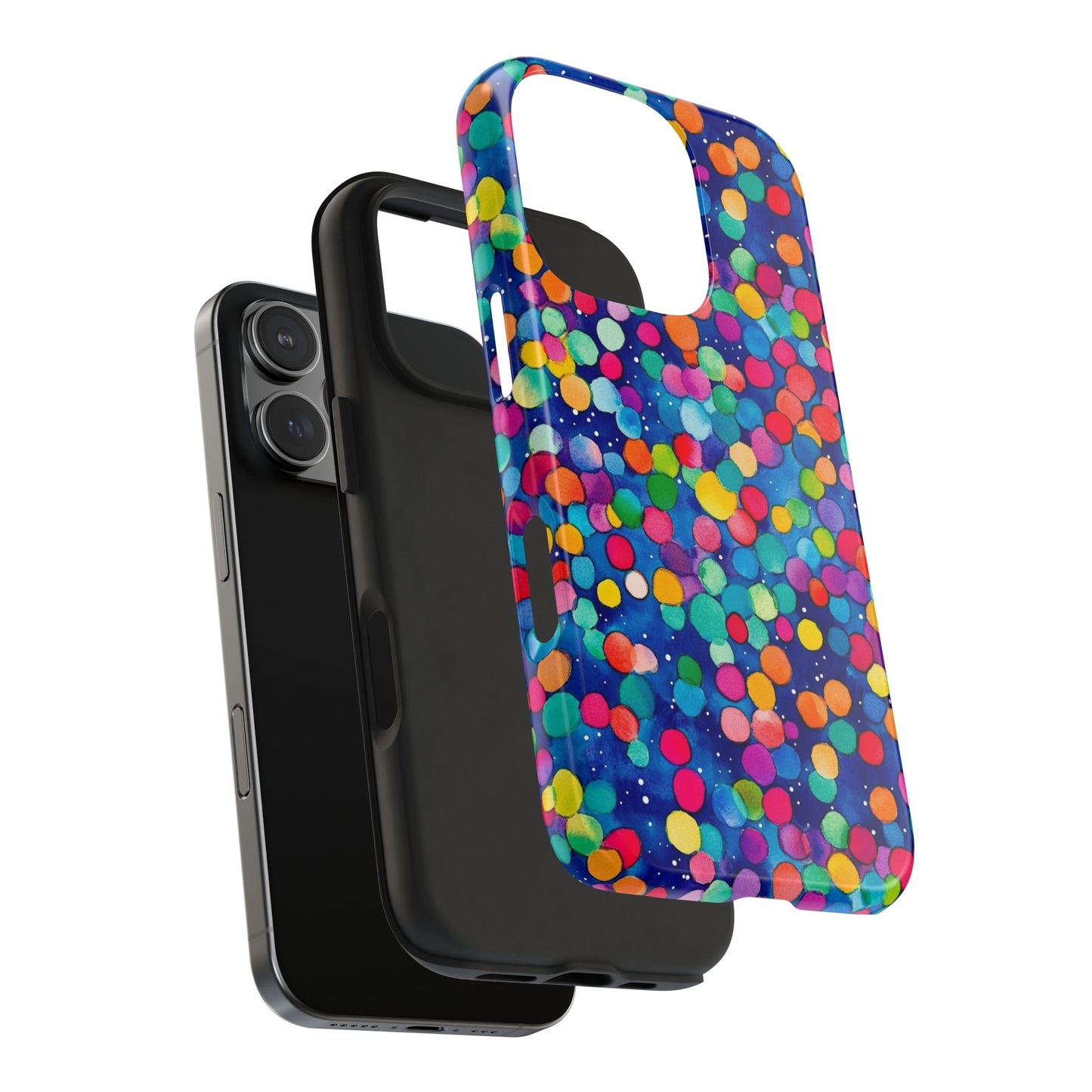 Trendy Spots | Colorful Blues Polka Dots