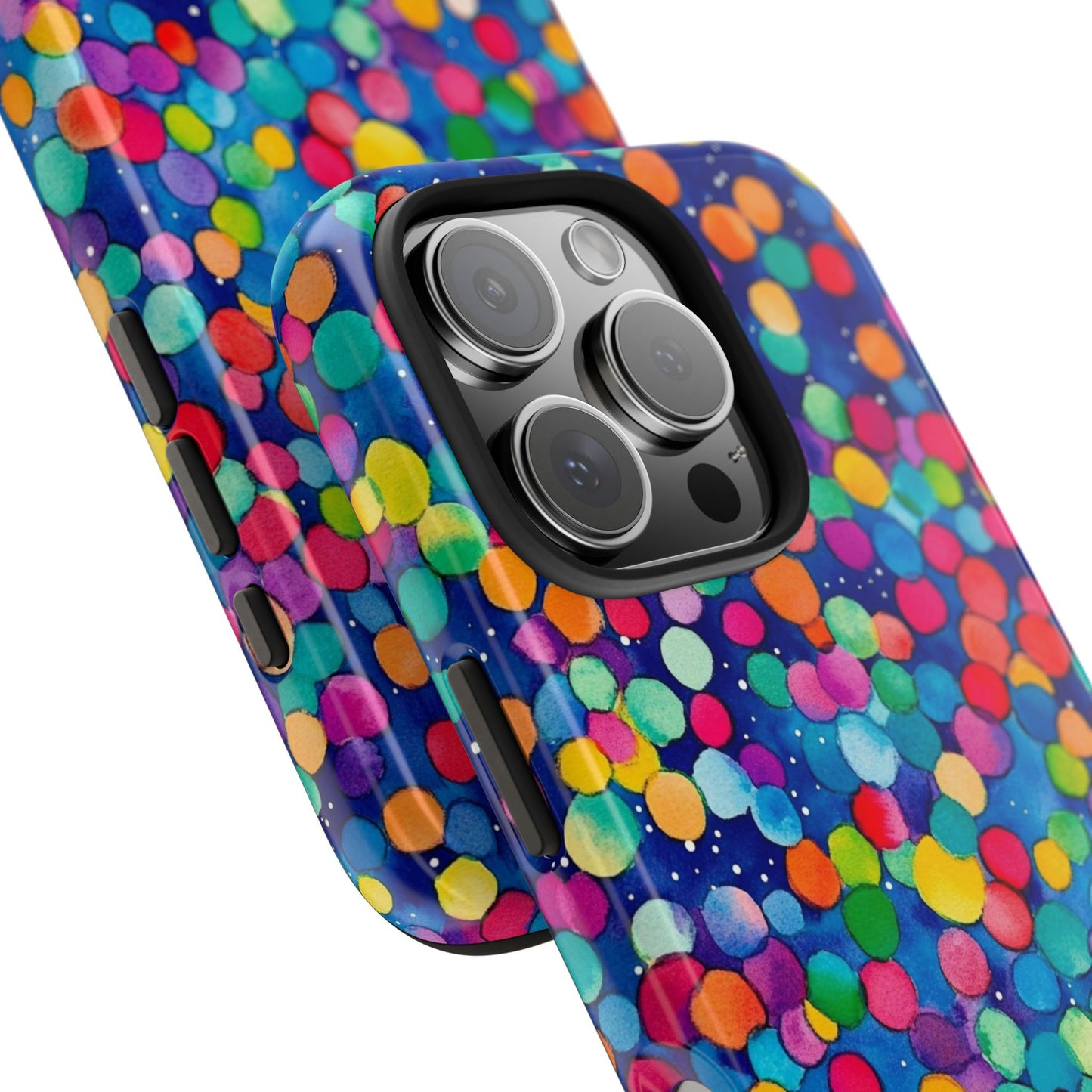 Trendy Spots | Colorful Blues Polka Dots