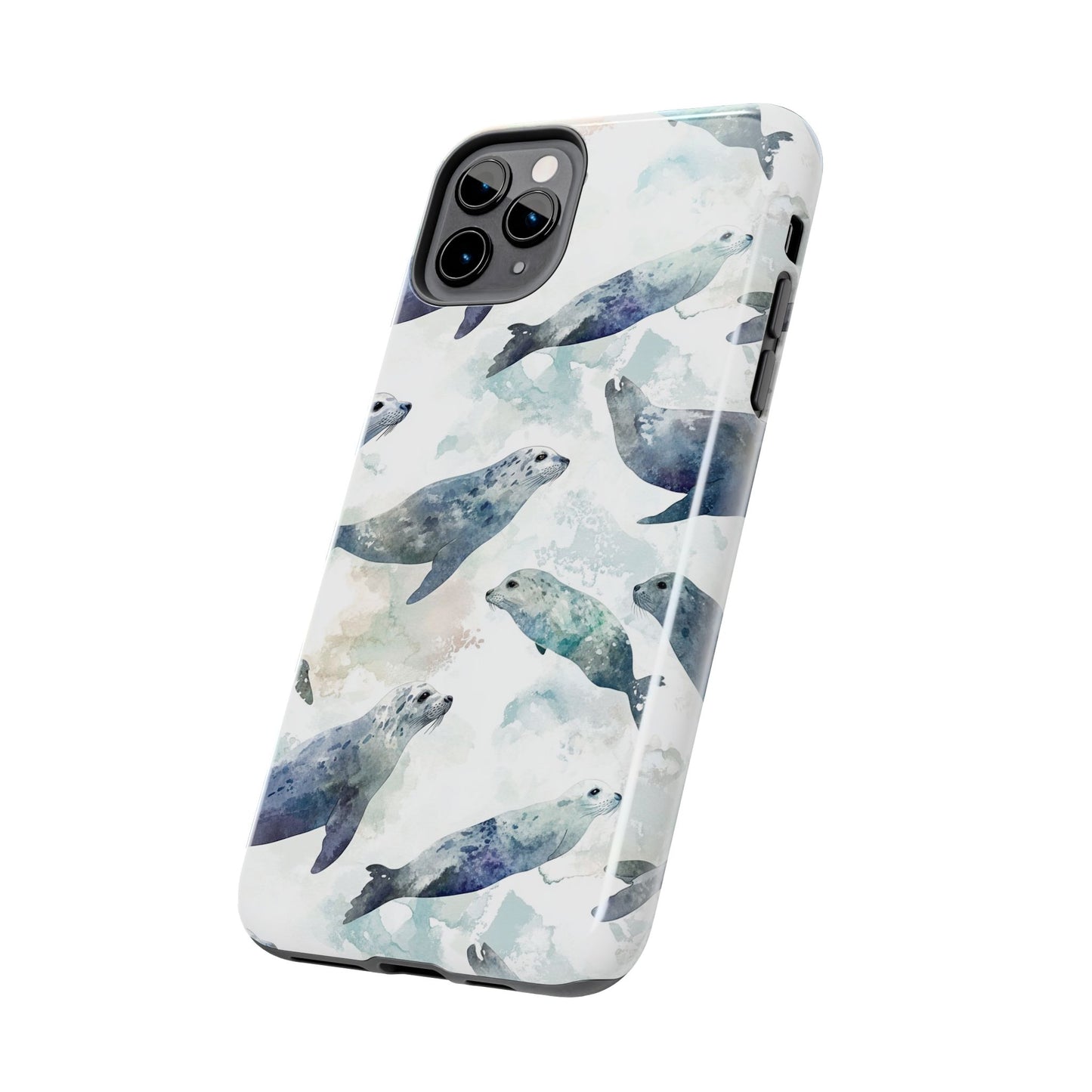 Animal Instinct | Watercolor Leopard Seals