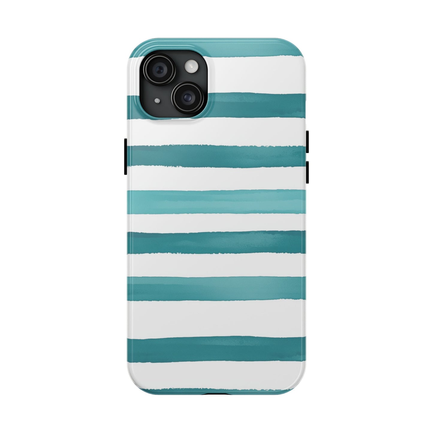 Vibrant Lines | Teal Ocean Stripes