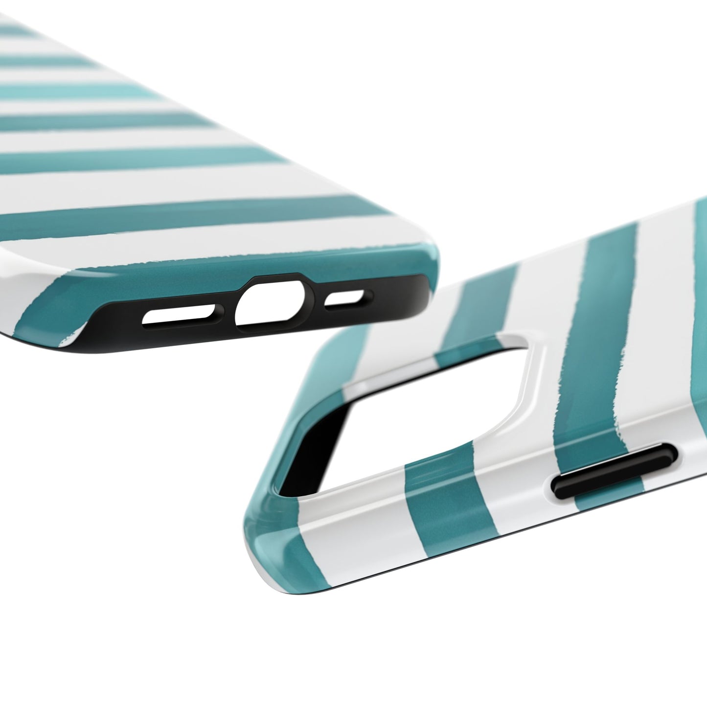 Vibrant Lines | Teal Ocean Stripes