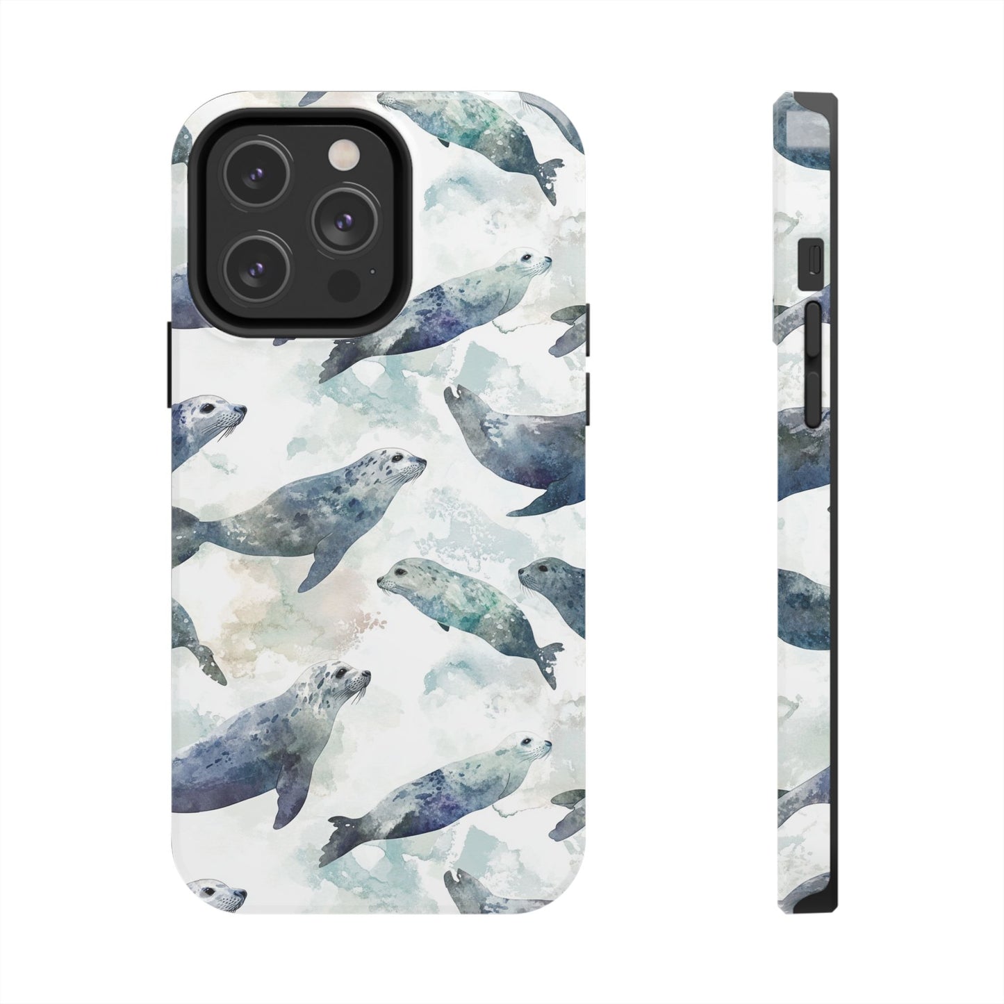 Animal Instinct | Watercolor Leopard Seals