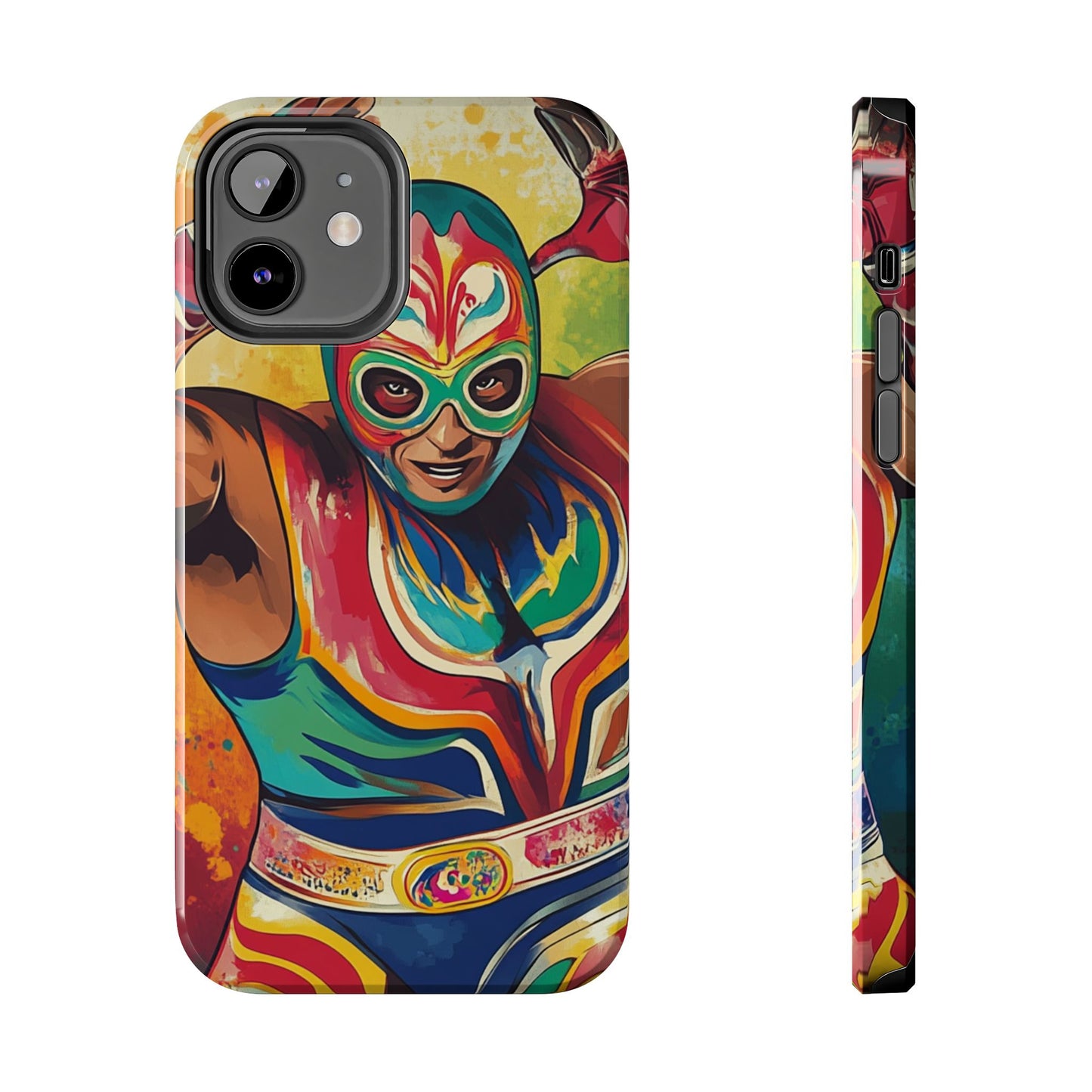 Mexicana de Corazon | Colorful Lucha Libre Wrestler