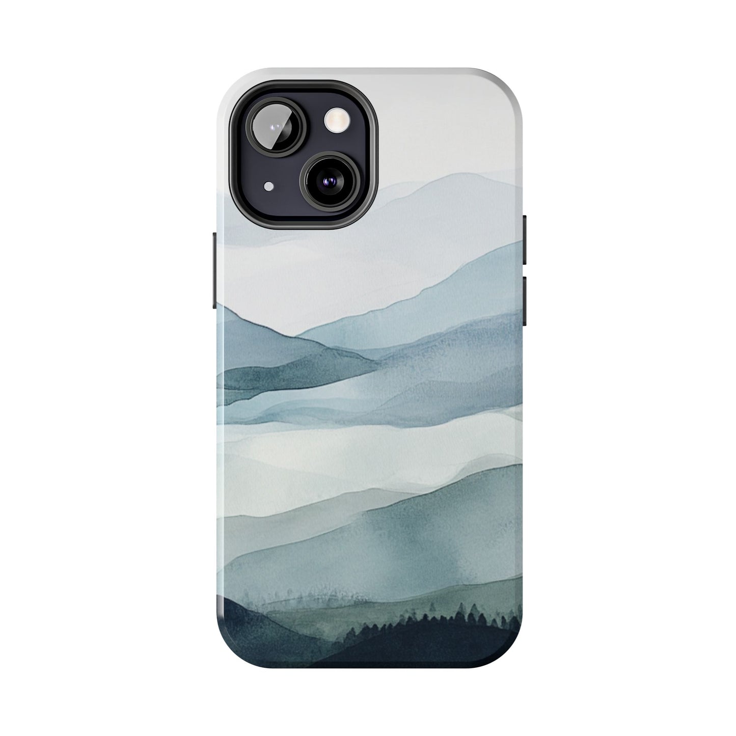 Majestic Mountains | Watercolor Mountain Scene
