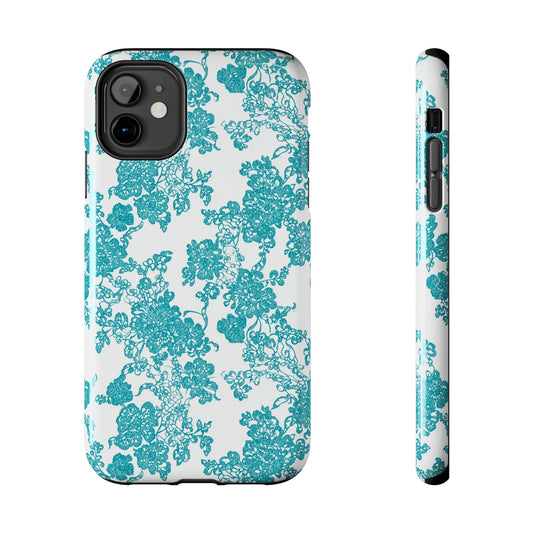 Boho Bliss | Teal on White Lace
