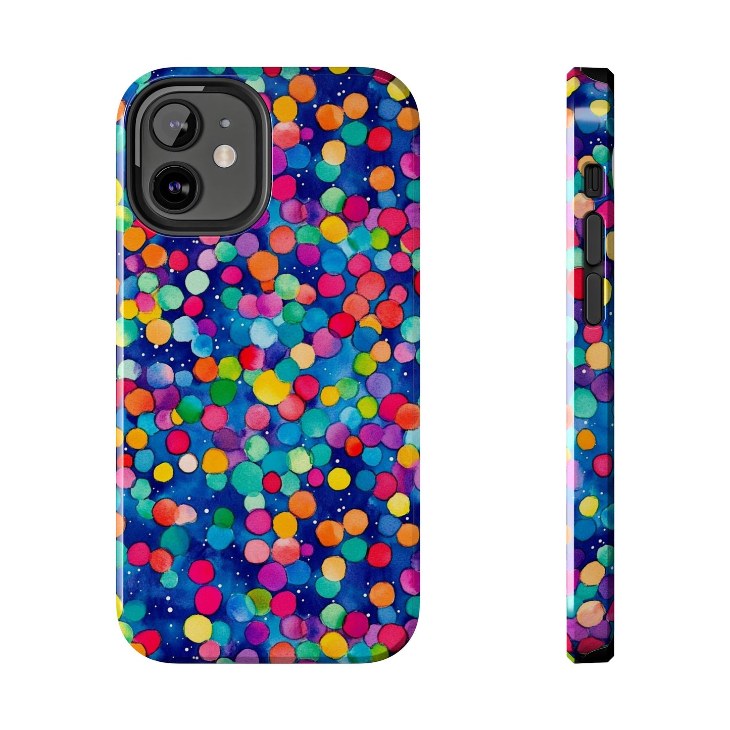 Trendy Spots | Colorful Blues Polka Dots