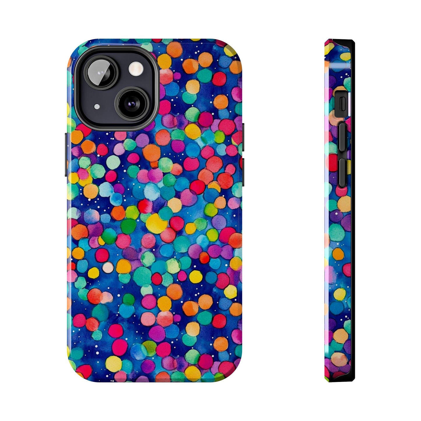 Trendy Spots | Colorful Blues Polka Dots