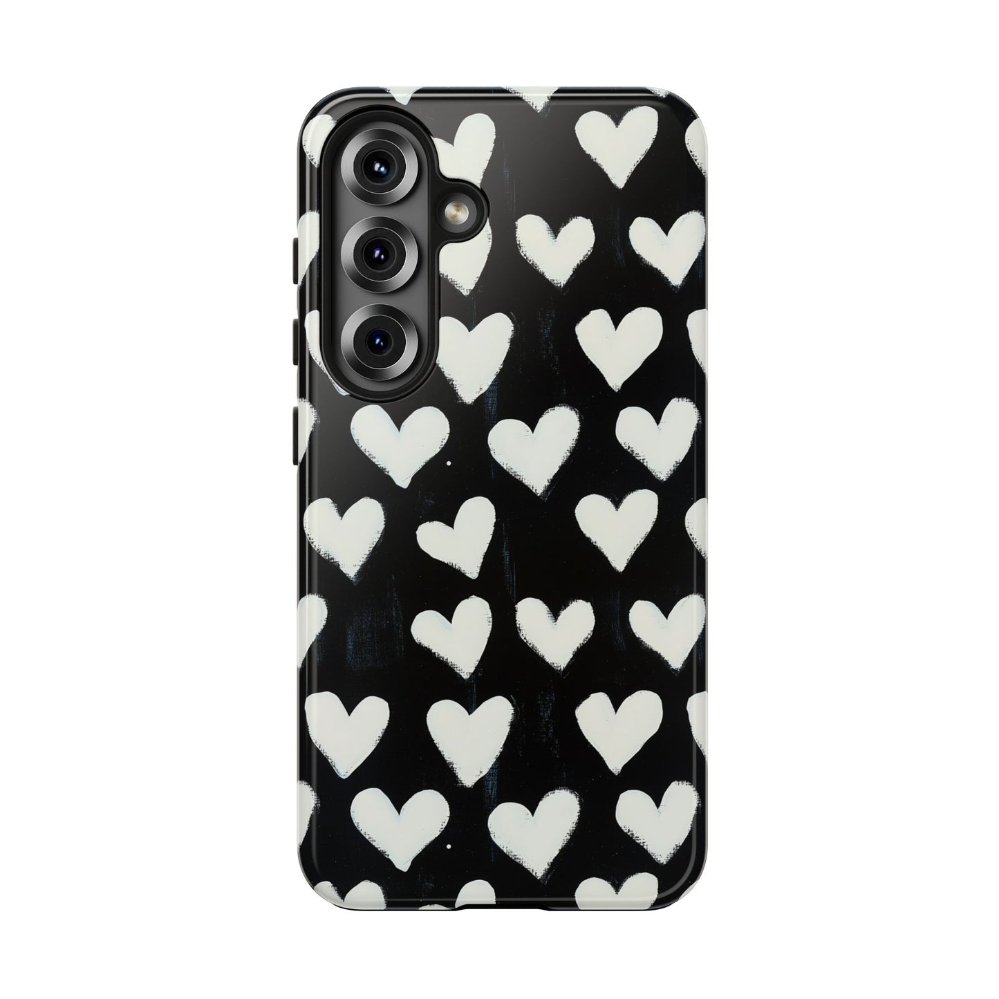 Love is in the Air | White Hearts on Black