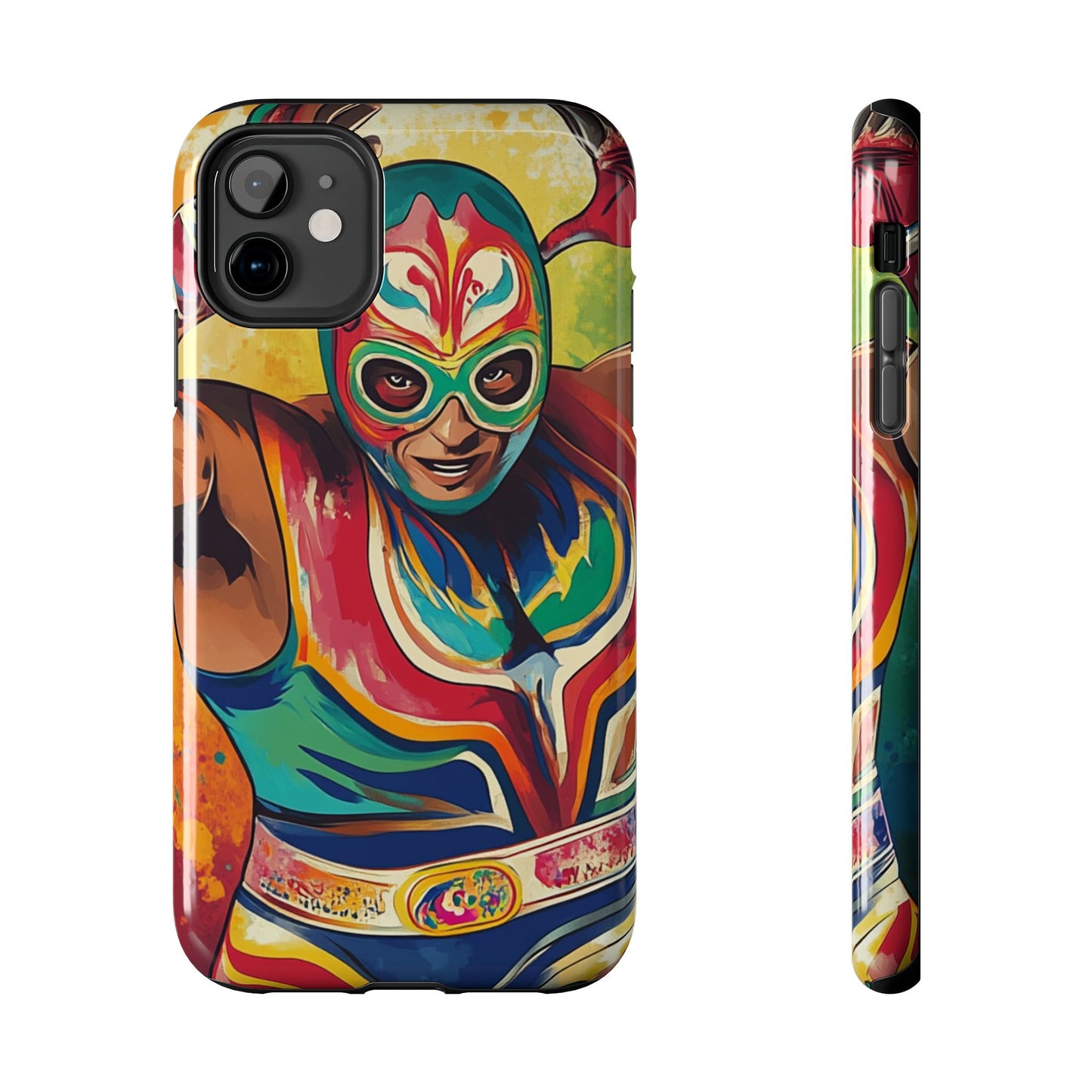 Mexicana de Corazon | Colorful Lucha Libre Wrestler