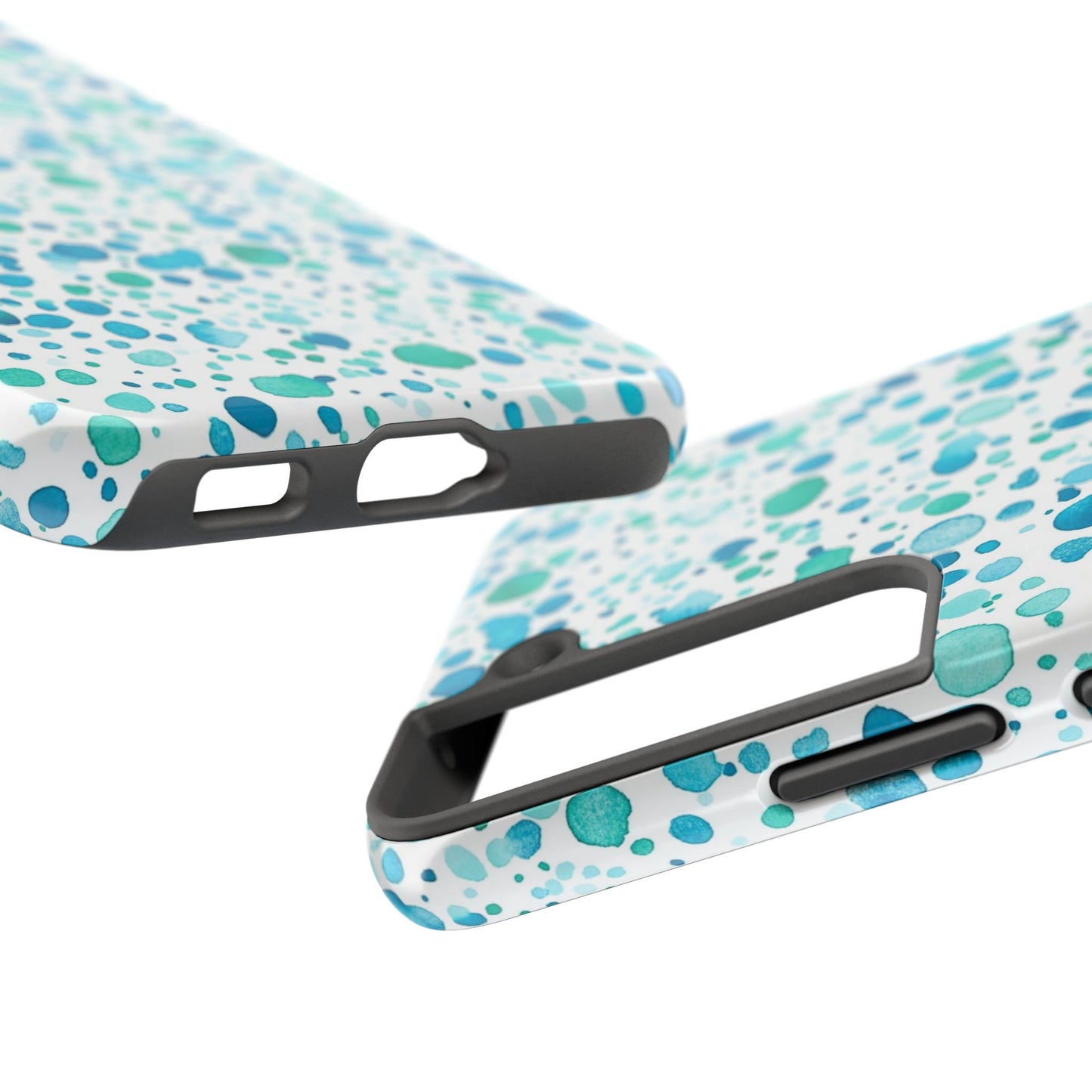 Trendy Spots | Aqua Watercolor Polka Dots
