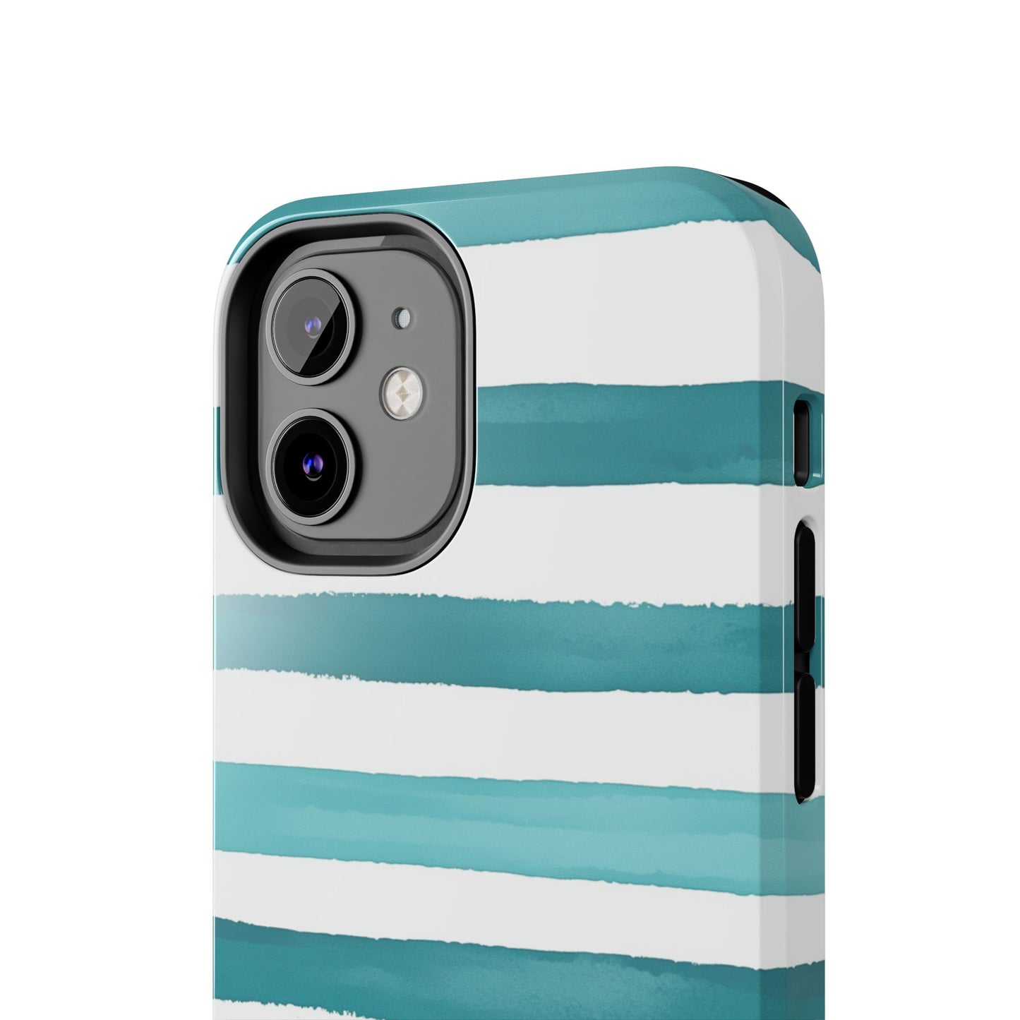 Vibrant Lines | Teal Ocean Stripes