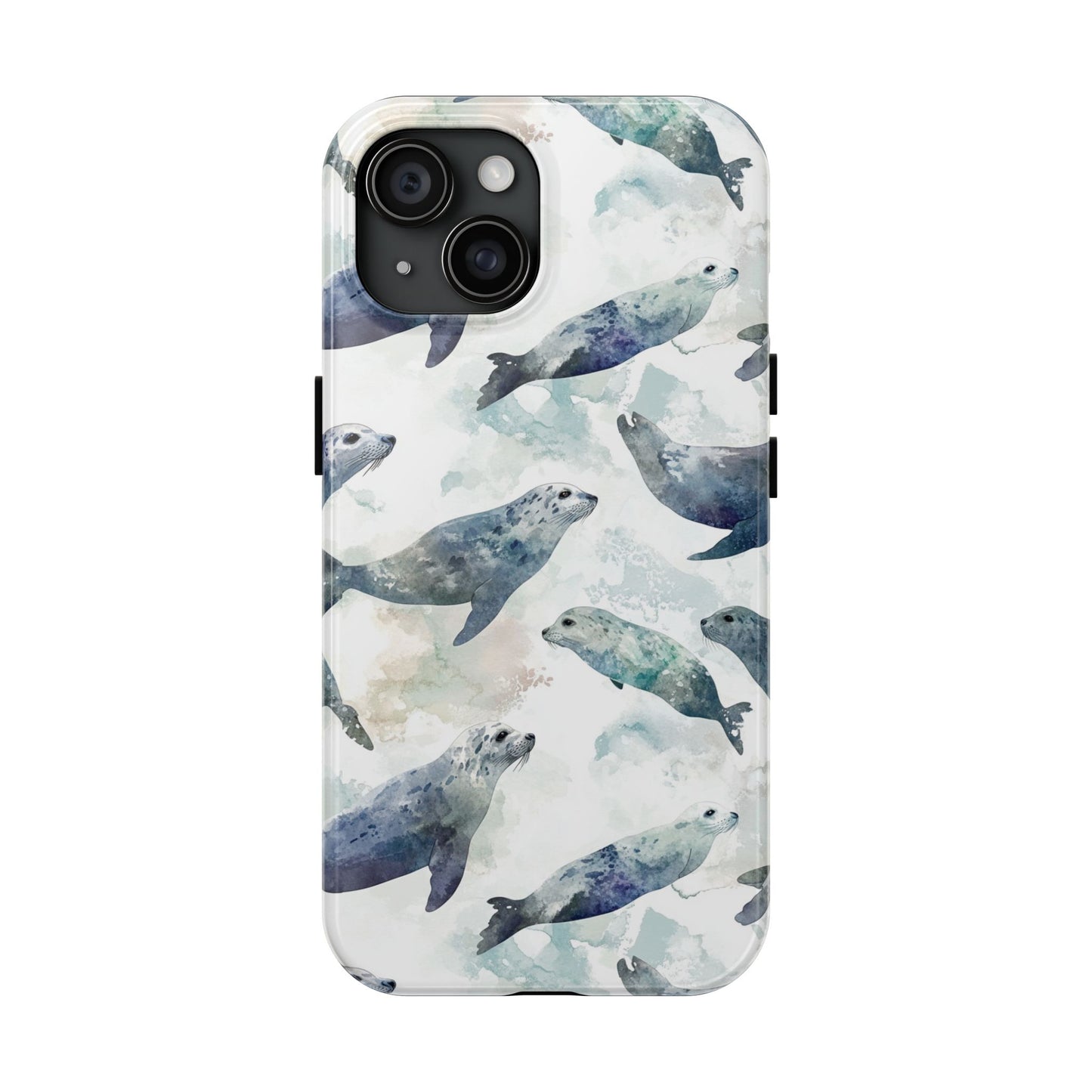 Animal Instinct | Watercolor Leopard Seals