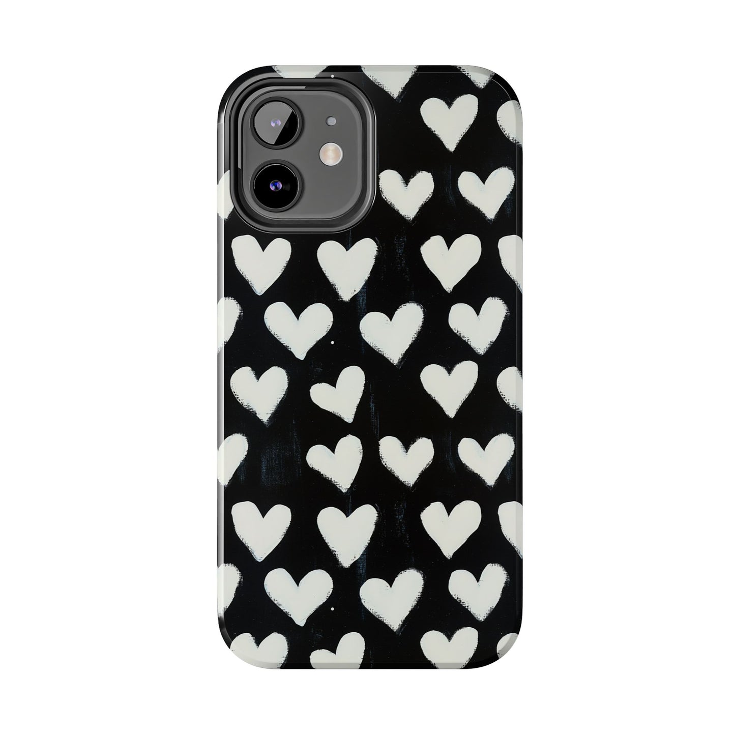Love is in the Air | White Hearts on Black