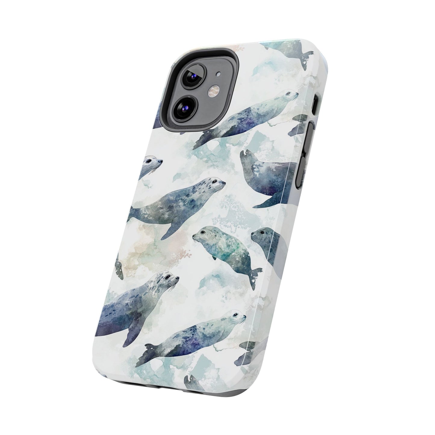 Animal Instinct | Watercolor Leopard Seals