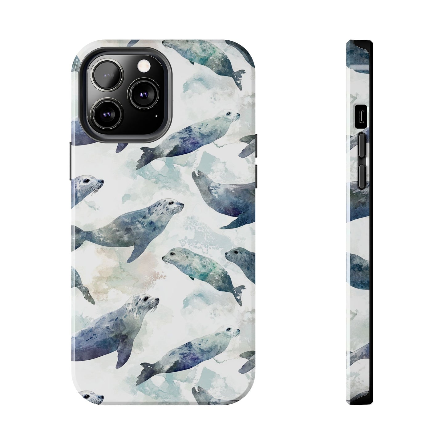 Animal Instinct | Watercolor Leopard Seals