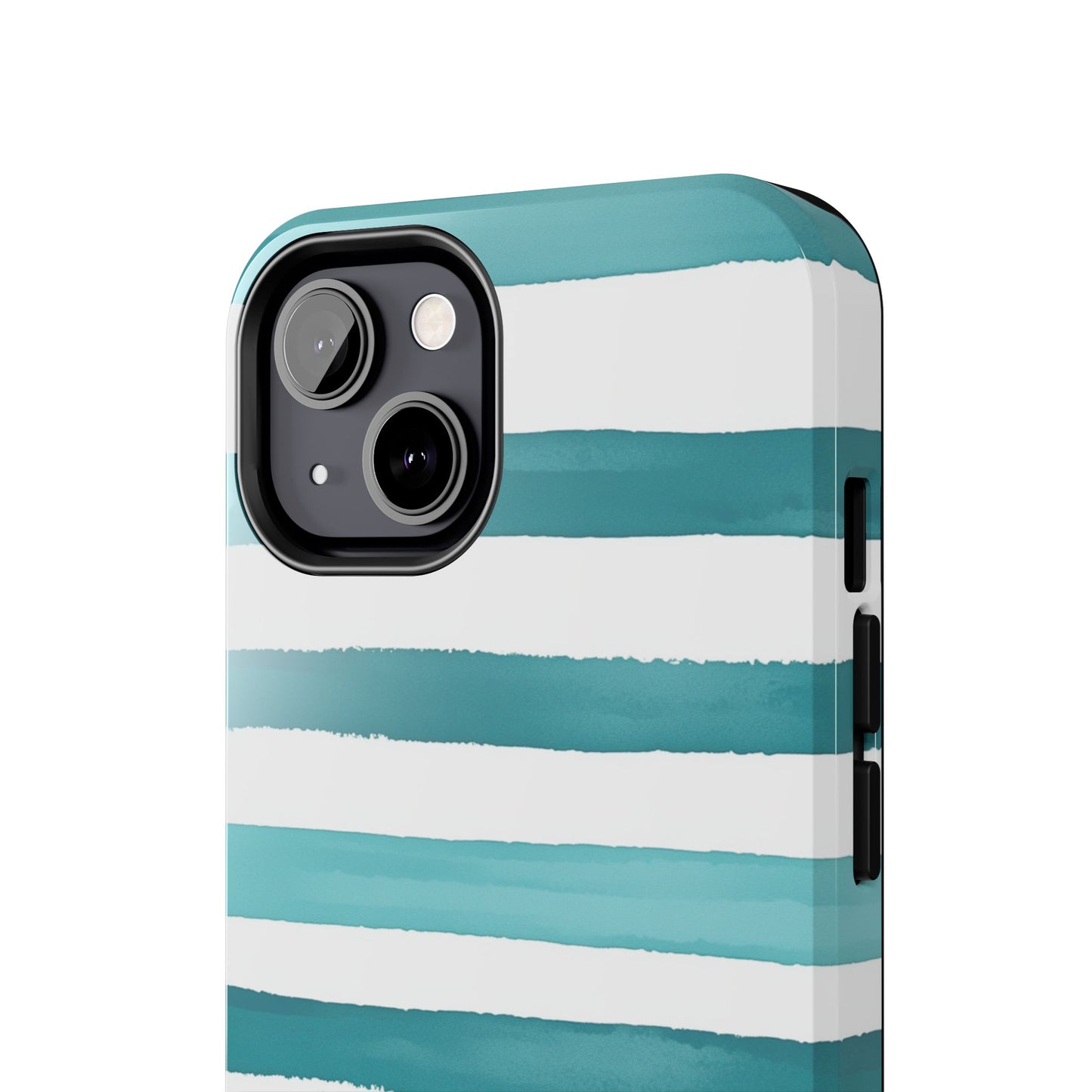 Vibrant Lines | Teal Ocean Stripes