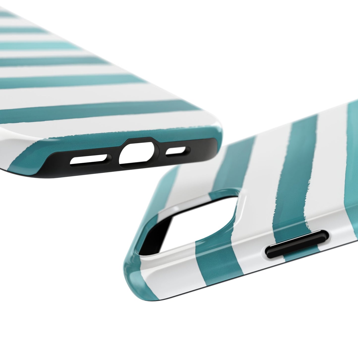 Vibrant Lines | Teal Ocean Stripes