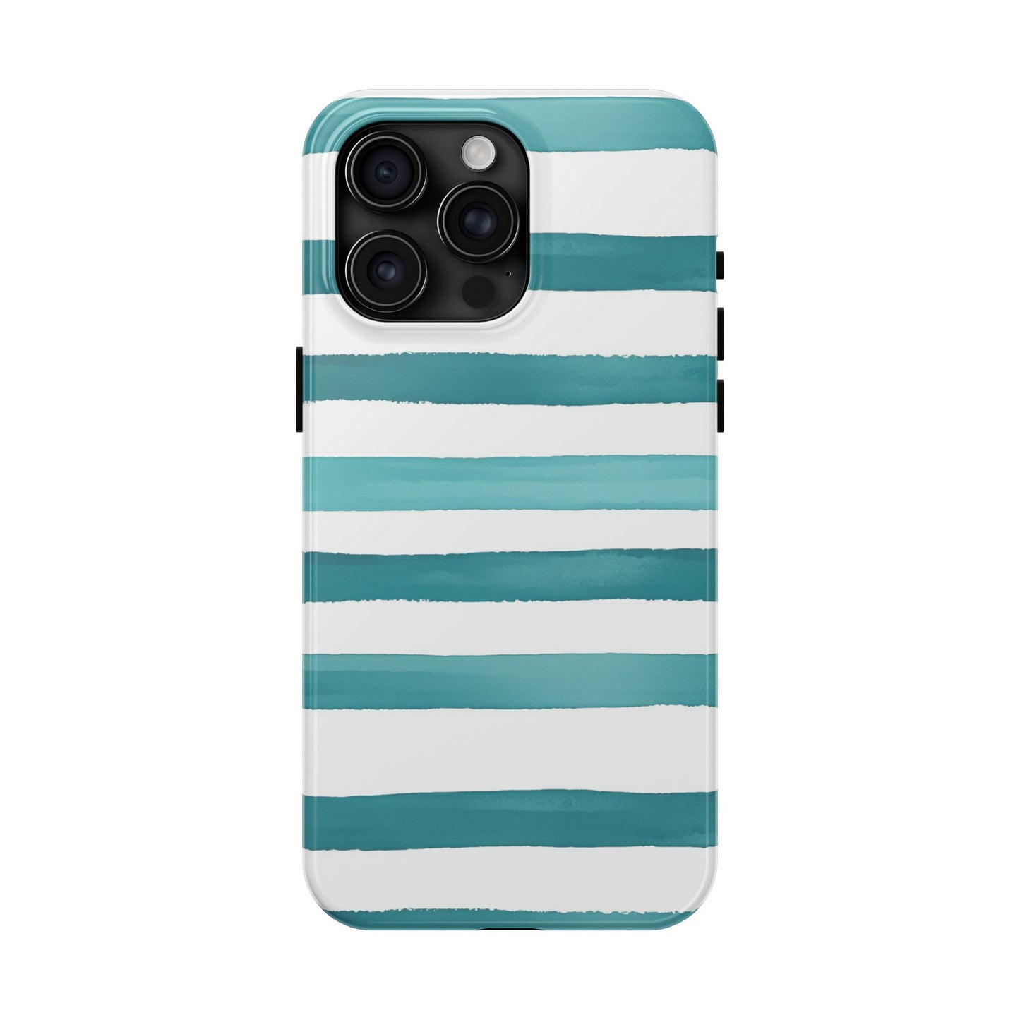 Vibrant Lines | Teal Ocean Stripes