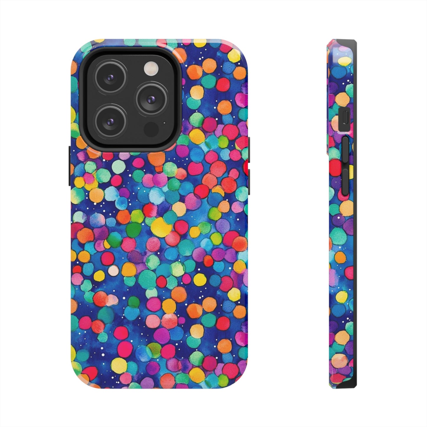 Trendy Spots | Colorful Blues Polka Dots