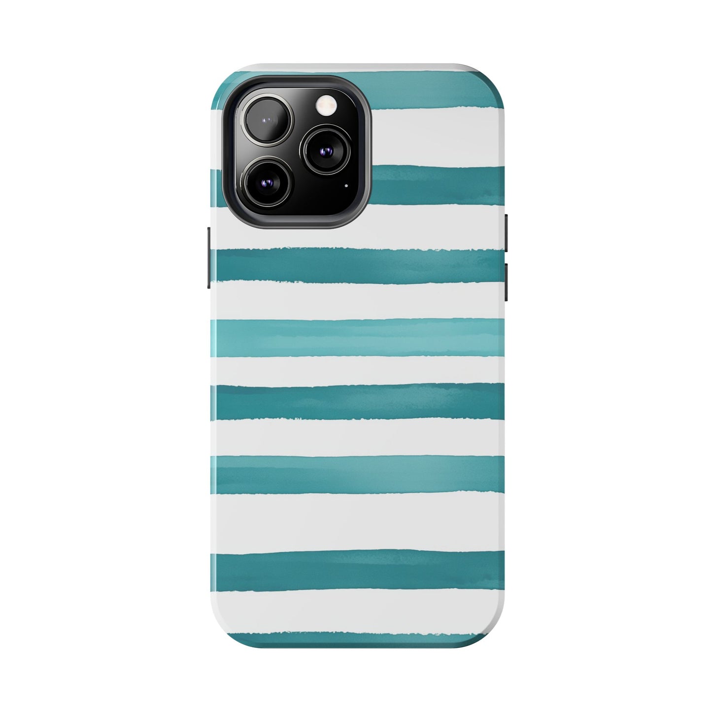 Vibrant Lines | Teal Ocean Stripes