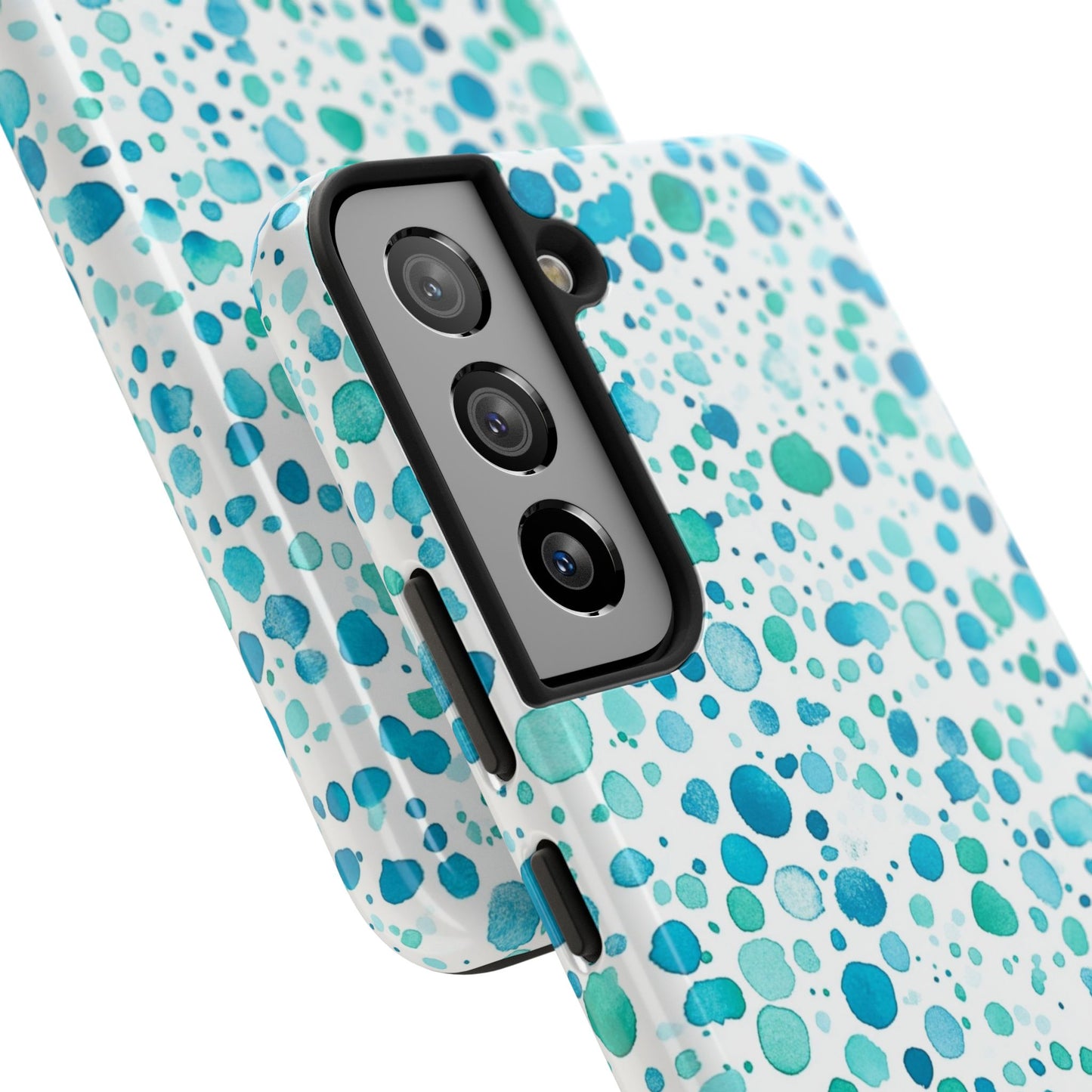 Trendy Spots | Aqua Watercolor Polka Dots