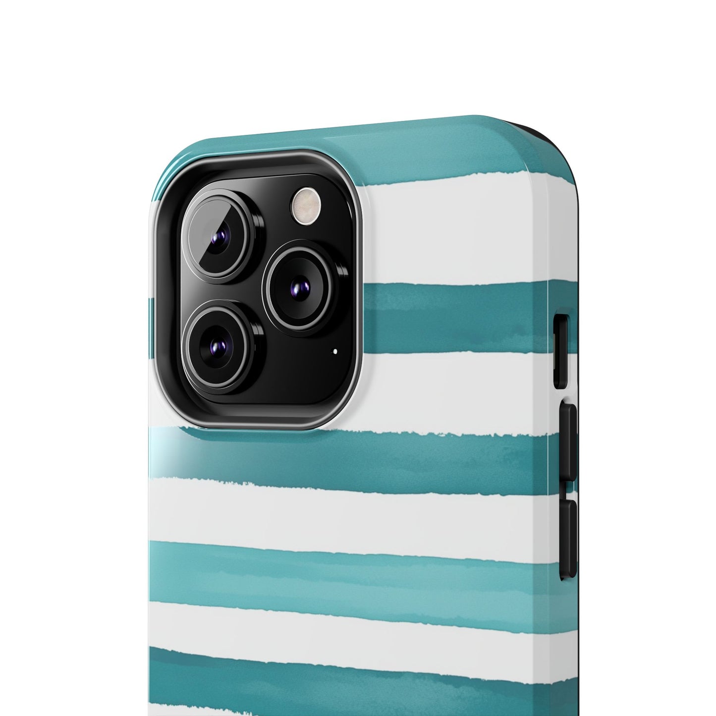 Vibrant Lines | Teal Ocean Stripes