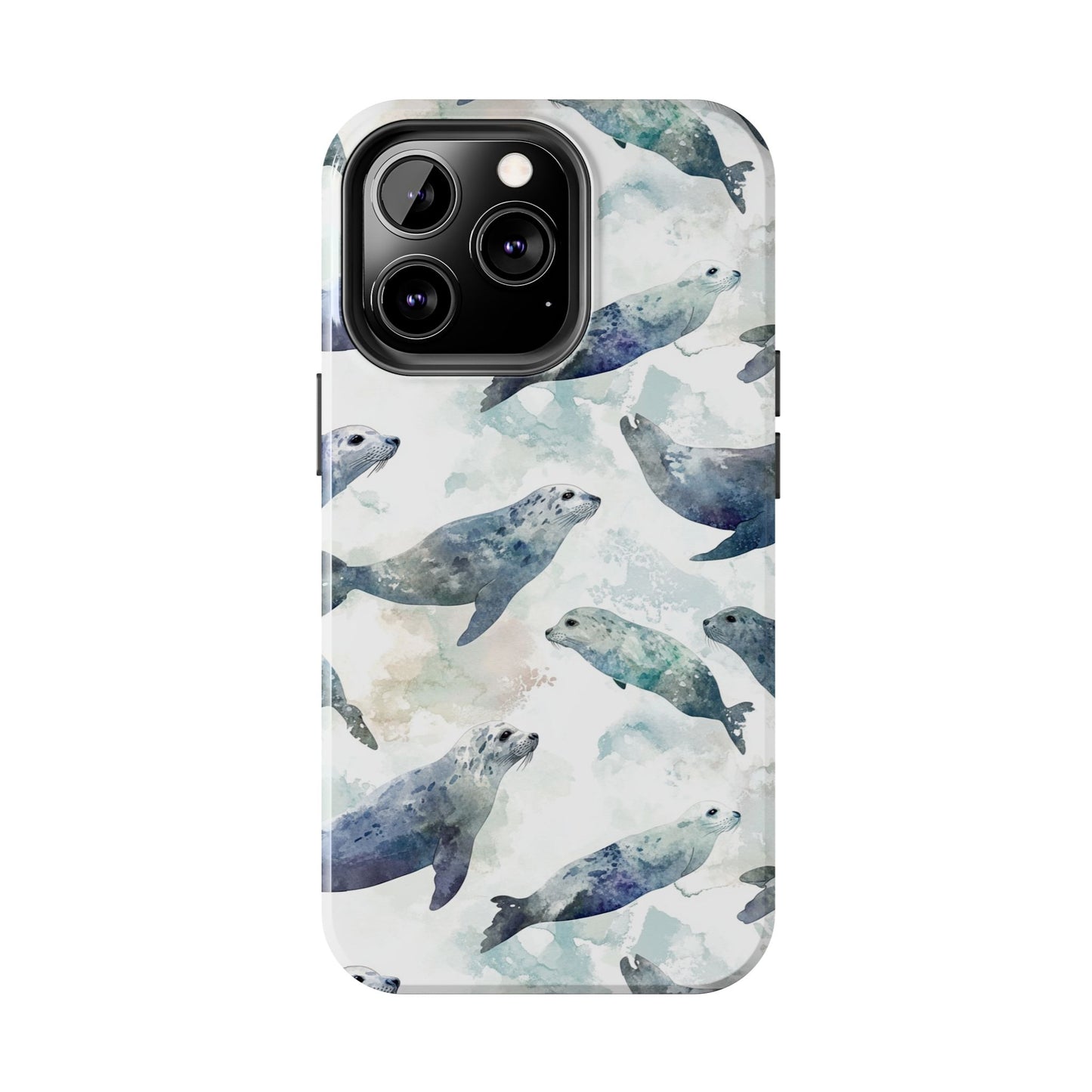 Animal Instinct | Watercolor Leopard Seals