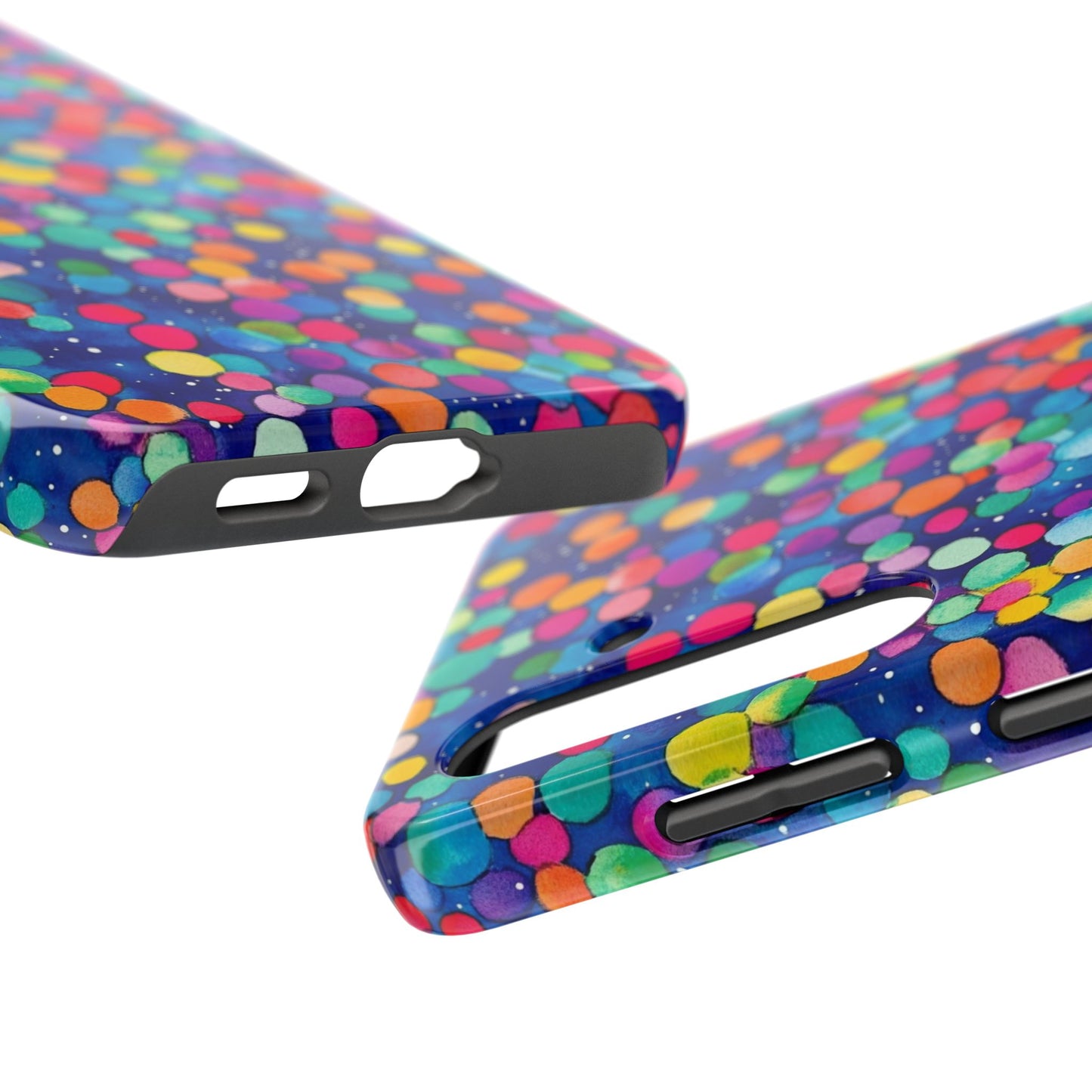 Trendy Spots | Colorful Blues Polka Dots