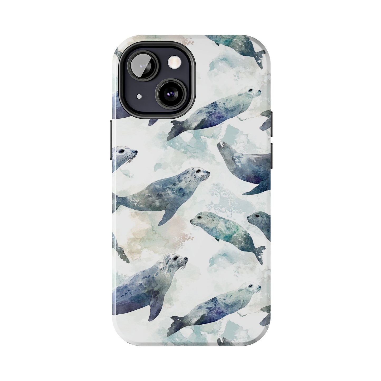 Animal Instinct | Watercolor Leopard Seals