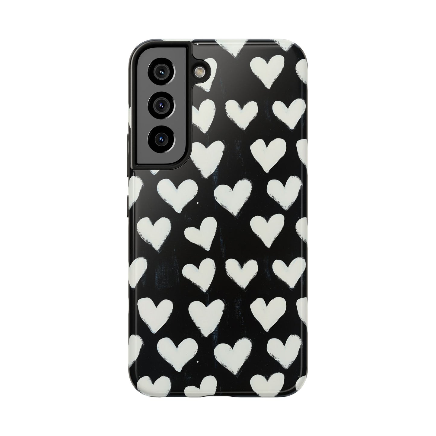 Love is in the Air | White Hearts on Black