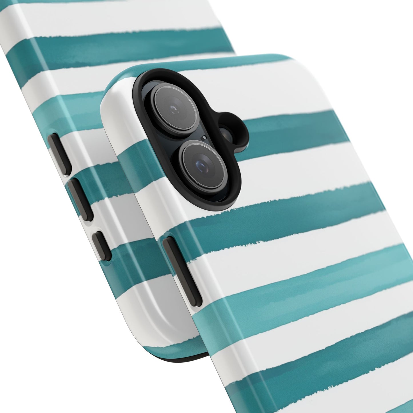 Vibrant Lines | Teal Ocean Stripes