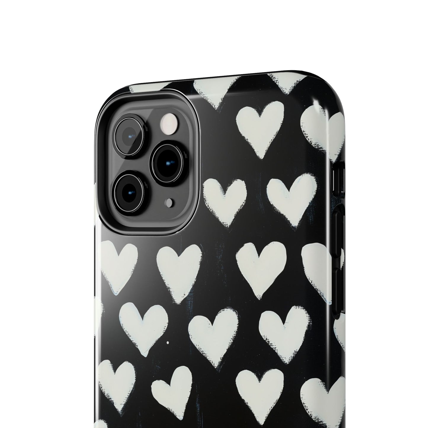 Love is in the Air | White Hearts on Black