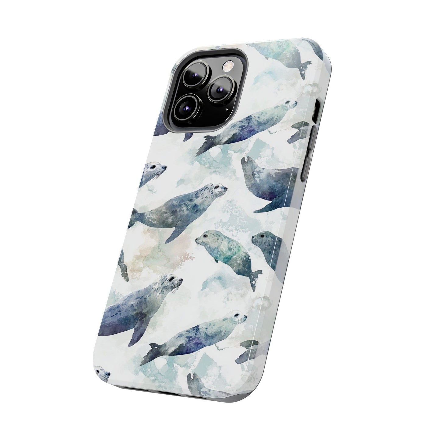 Animal Instinct | Watercolor Leopard Seals