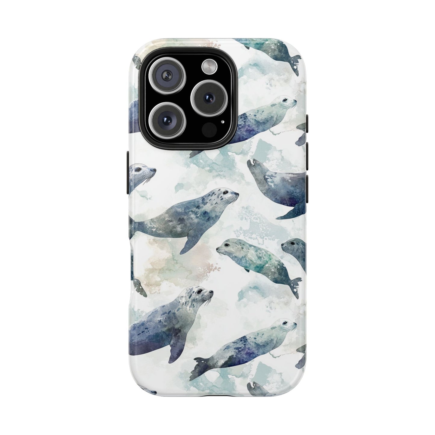 Animal Instinct | Watercolor Leopard Seals