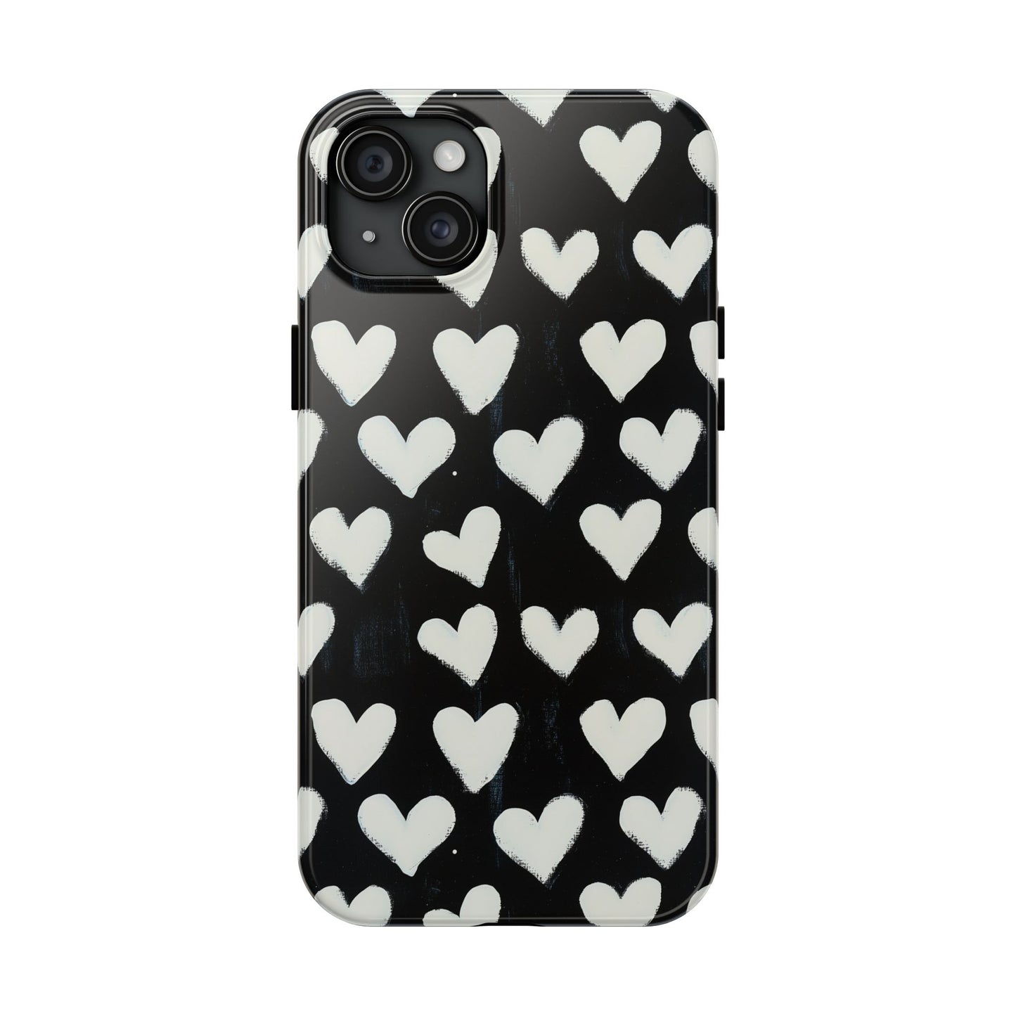 Love is in the Air | White Hearts on Black