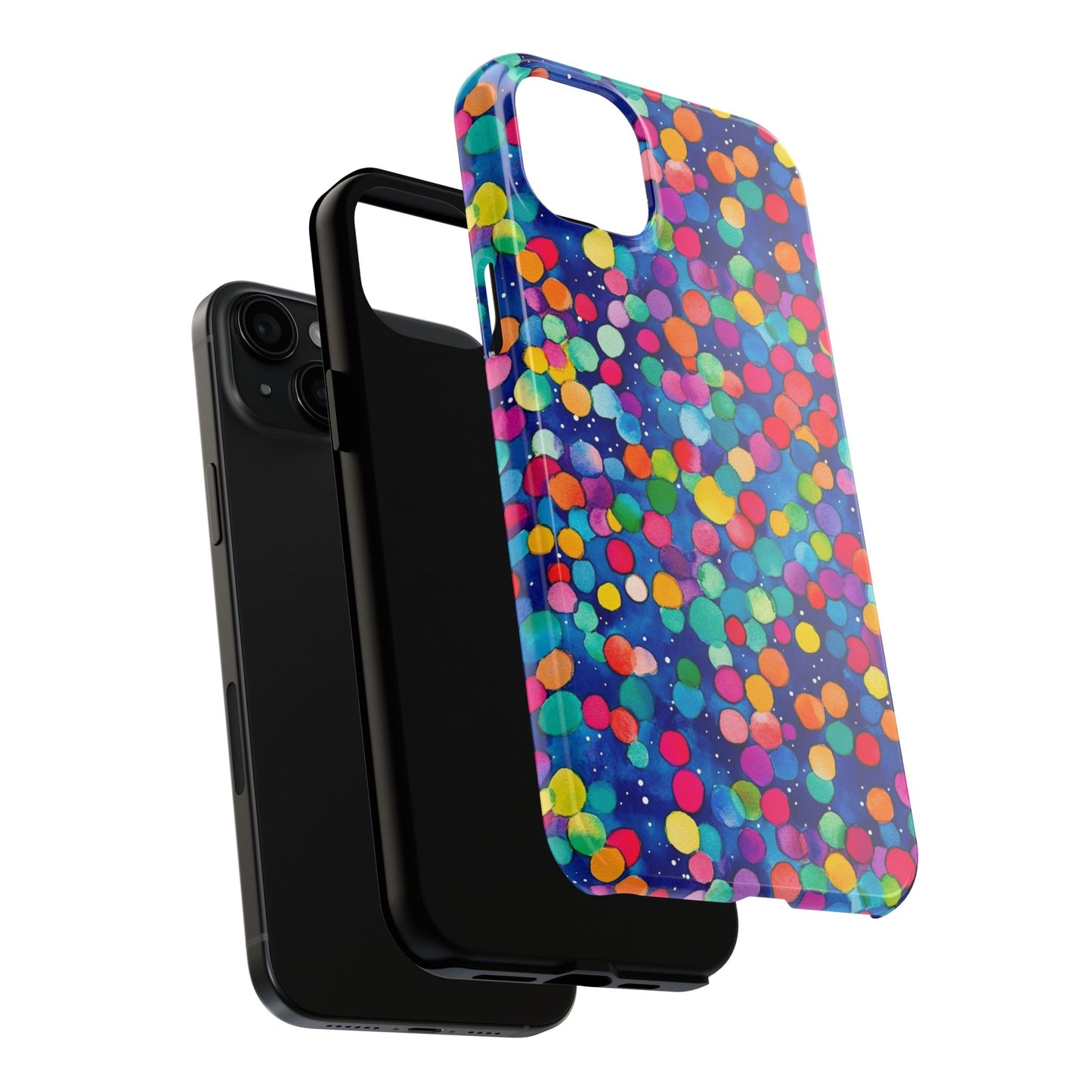 Trendy Spots | Colorful Blues Polka Dots