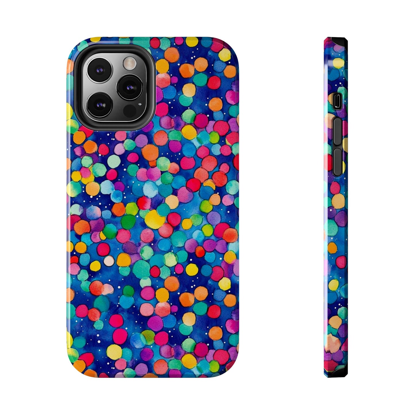 Trendy Spots | Colorful Blues Polka Dots