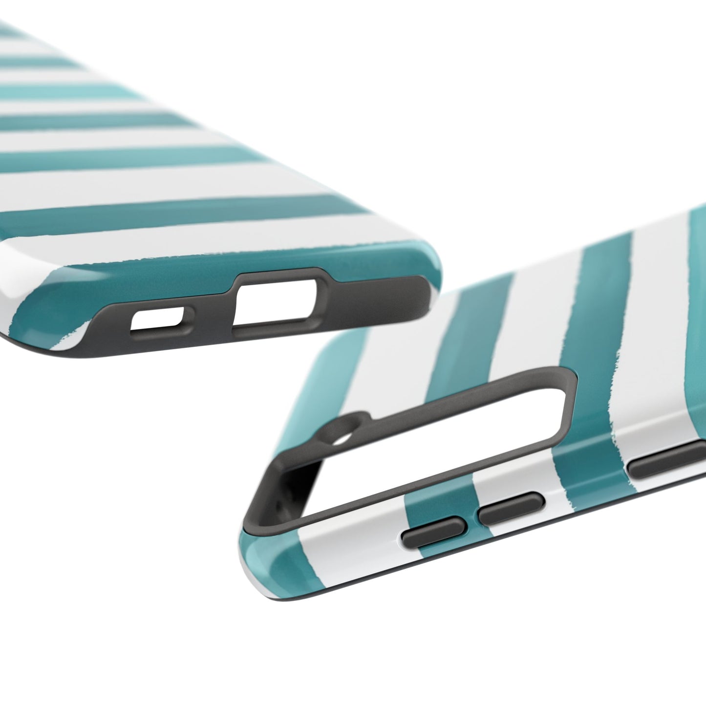 Vibrant Lines | Teal Ocean Stripes