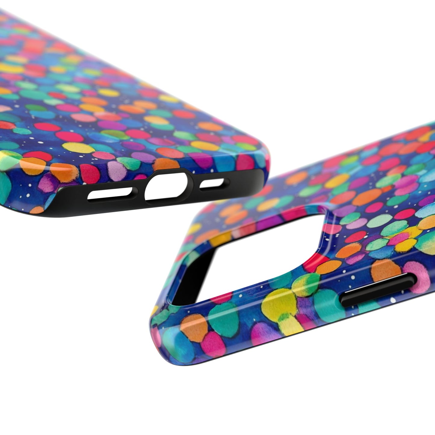 Trendy Spots | Colorful Blues Polka Dots