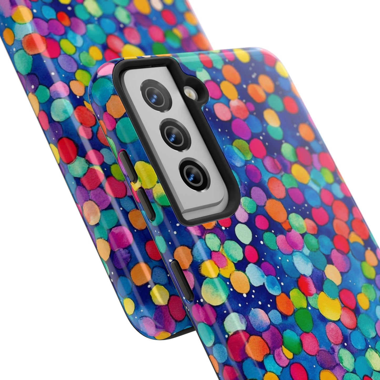 Trendy Spots | Colorful Blues Polka Dots