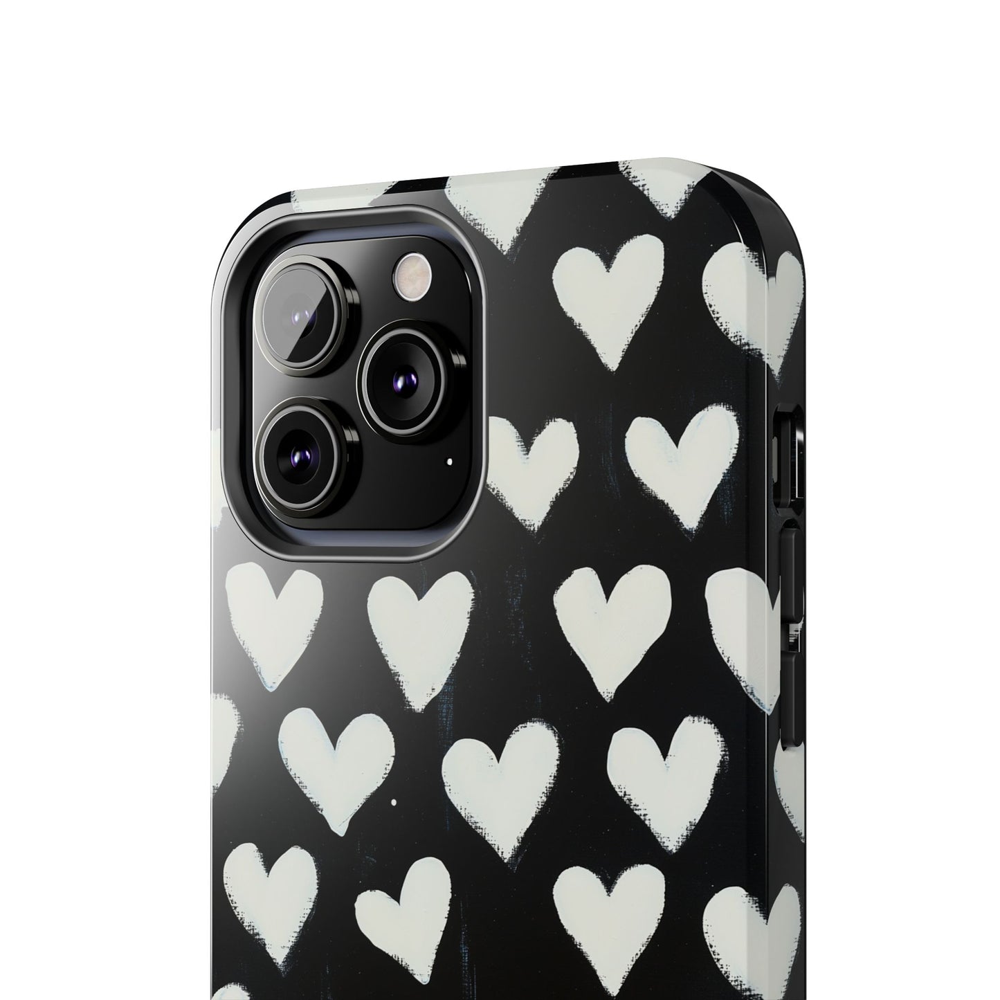 Love is in the Air | White Hearts on Black