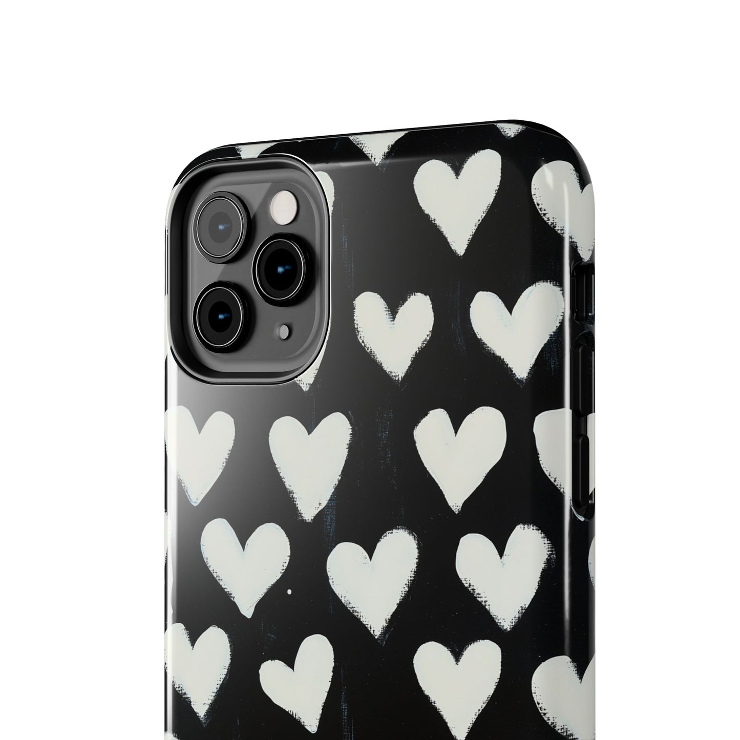 Love is in the Air | White Hearts on Black
