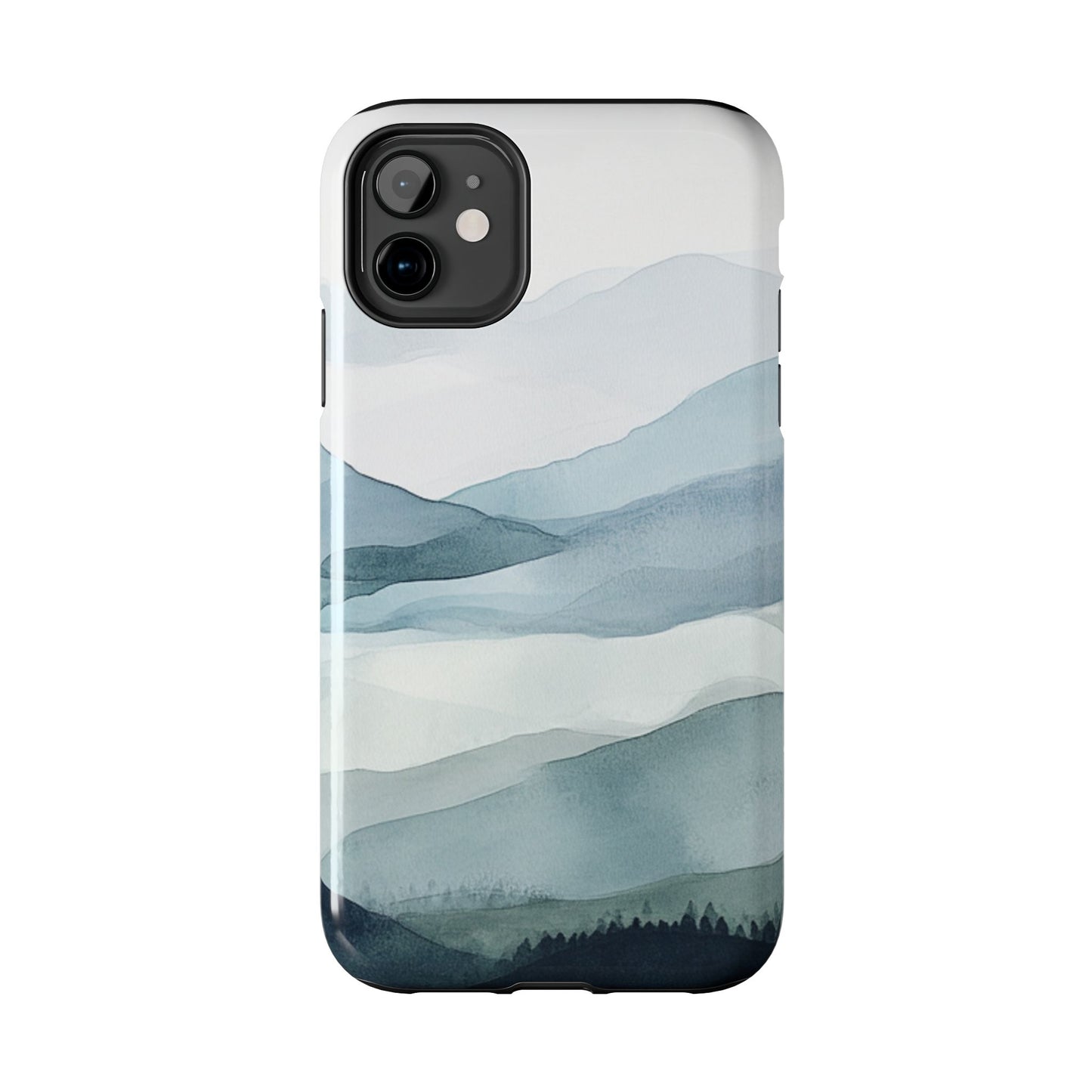 Majestic Mountains | Watercolor Mountain Scene