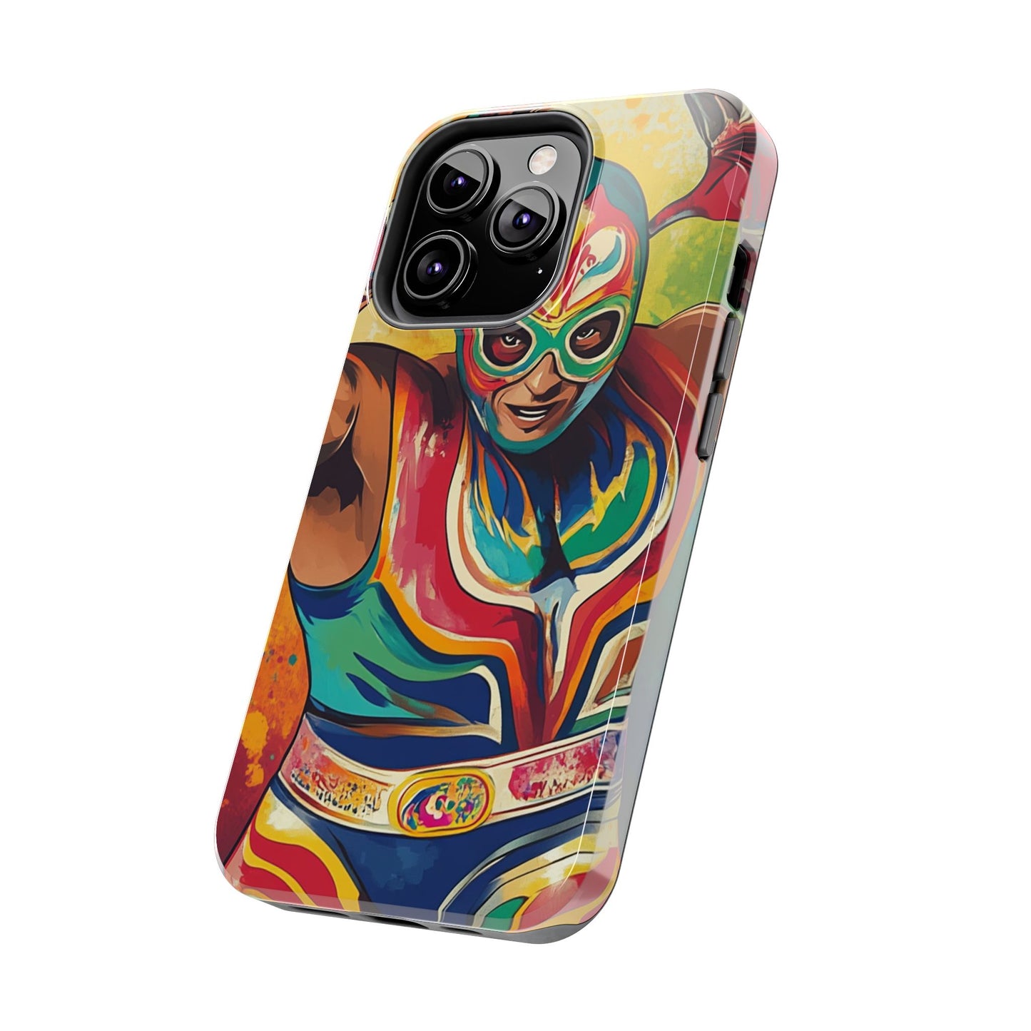 Mexicana de Corazon | Colorful Lucha Libre Wrestler