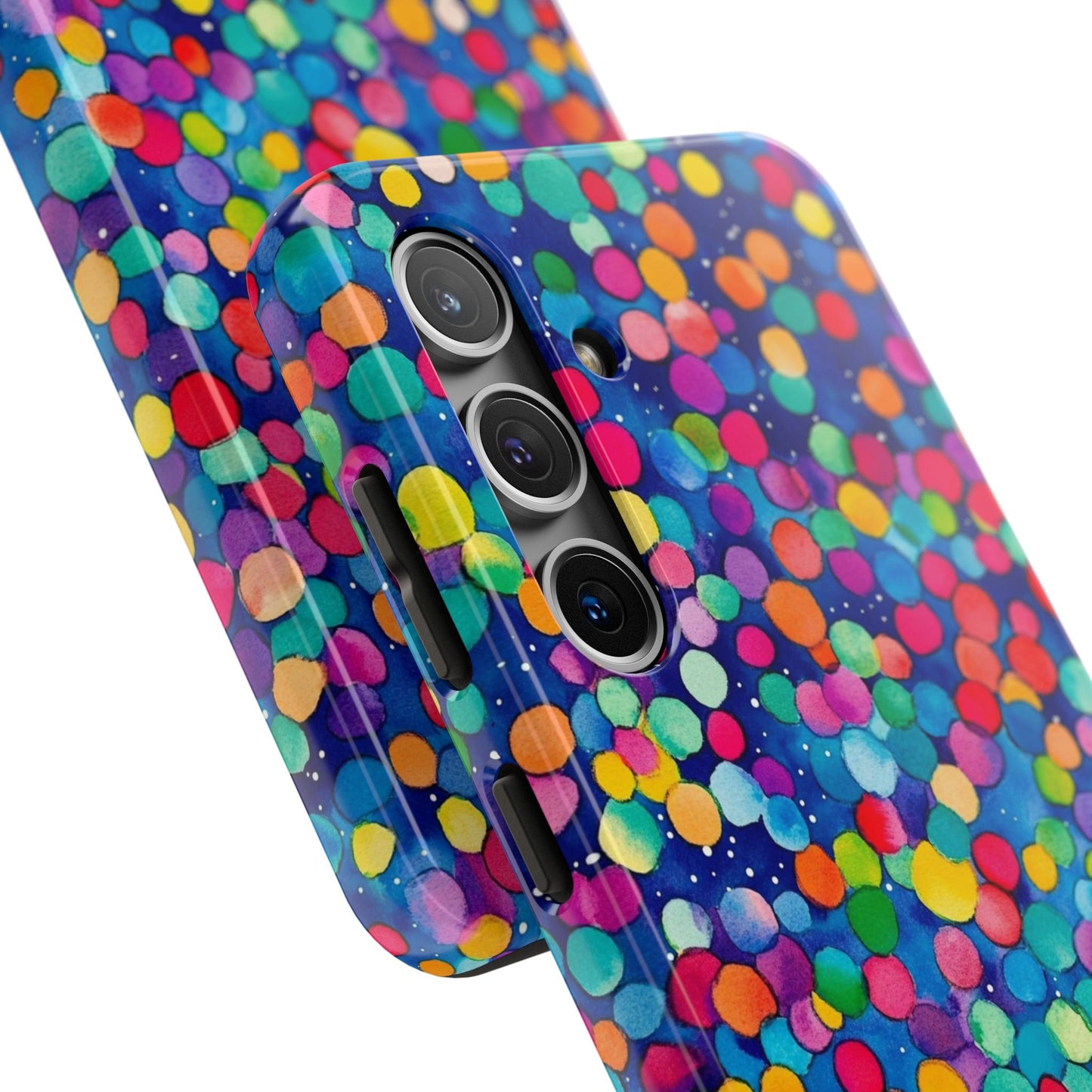Trendy Spots | Colorful Blues Polka Dots