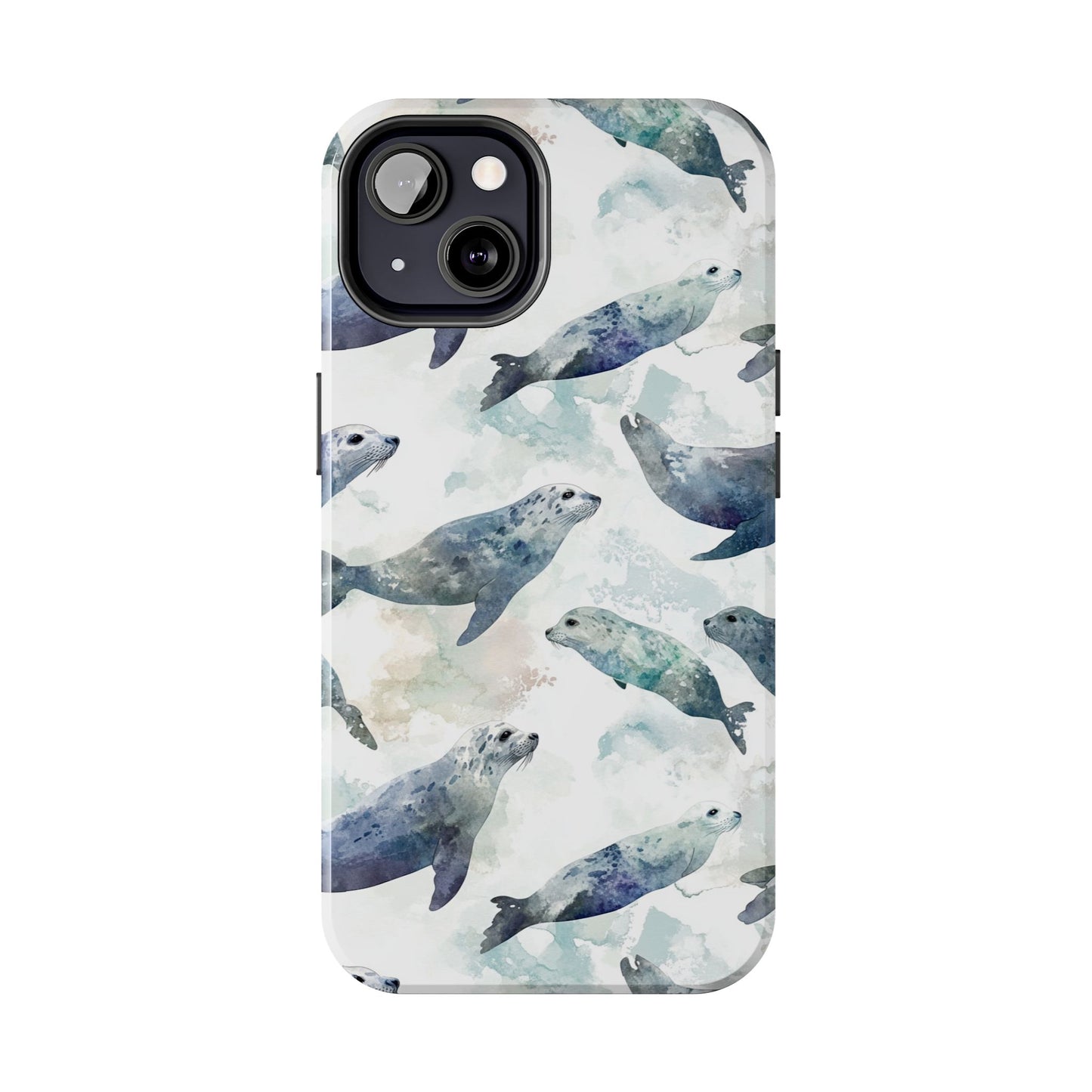 Animal Instinct | Watercolor Leopard Seals