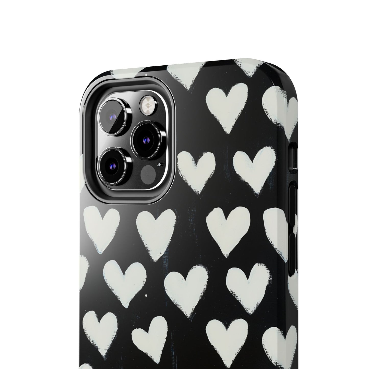 Love is in the Air | White Hearts on Black